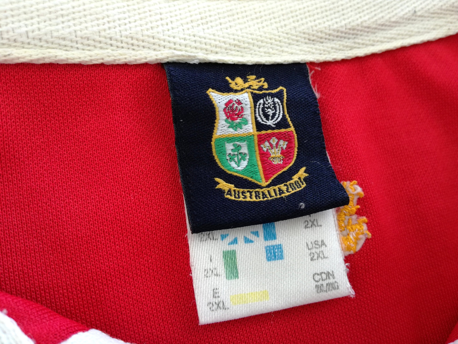 2001 British & Irish Lions Rugby Shirt (XXL)