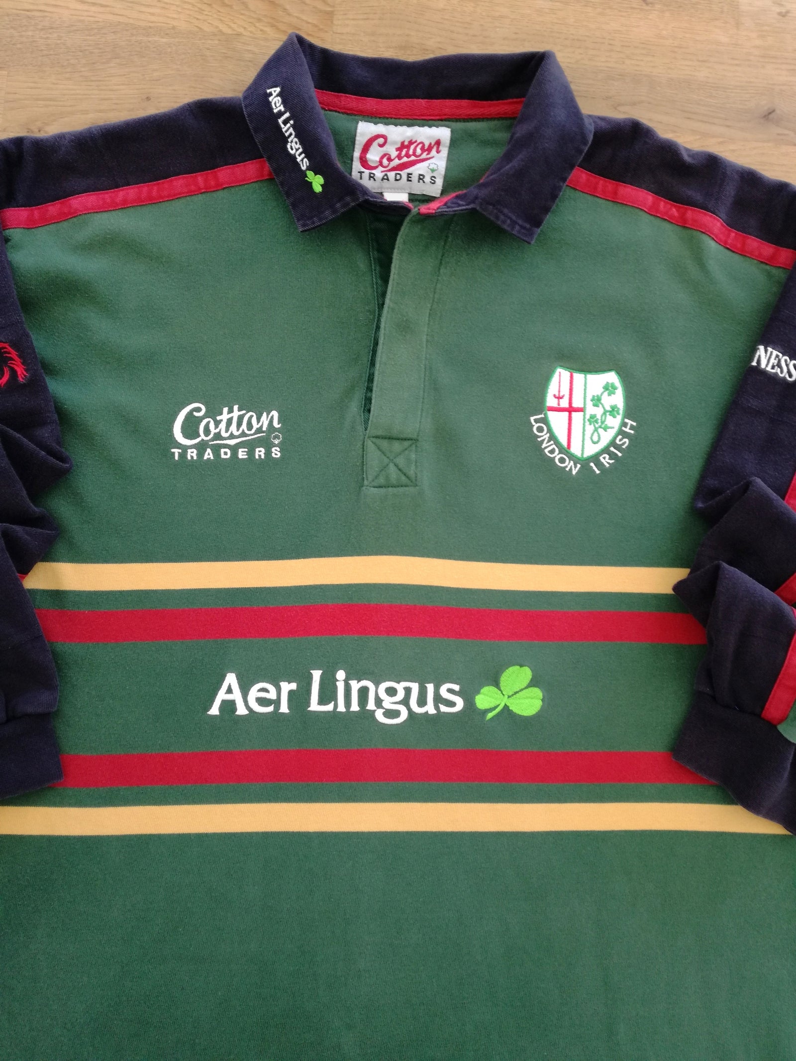1999/00 London Irish Home Long Sleeve Rugby Shirt