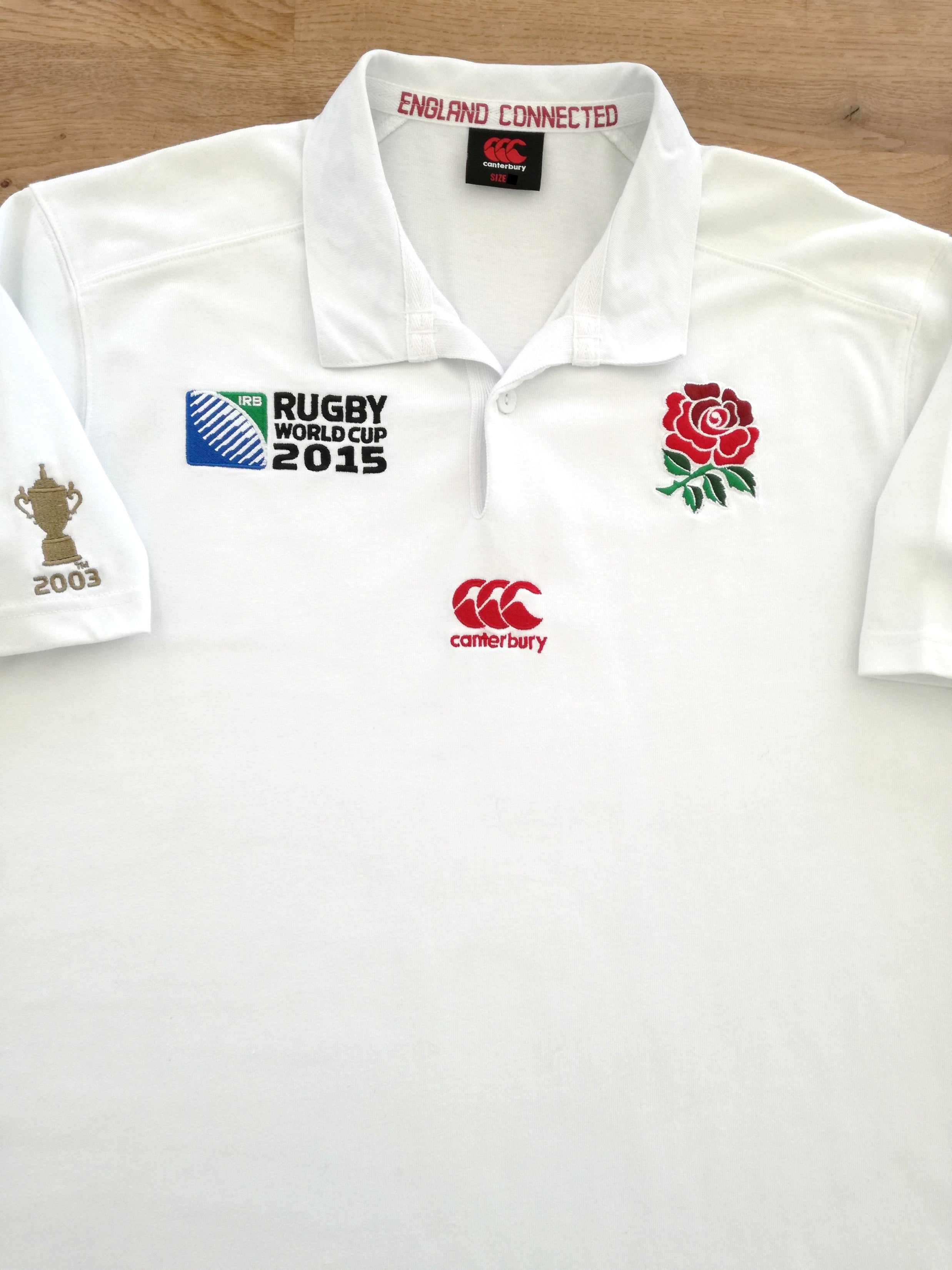 2015 England Home World Cup Rugby Shirt