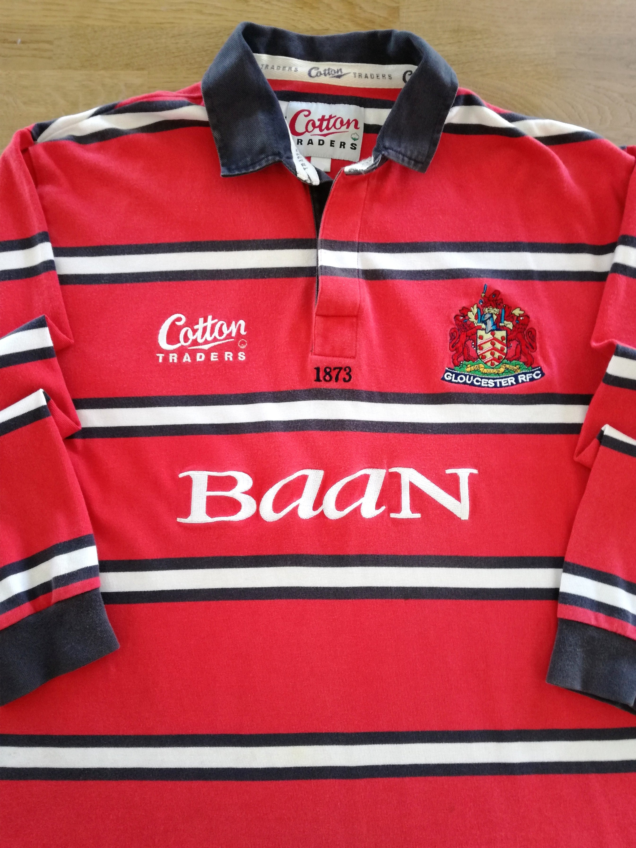 2002/03 Gloucester Home Long Sleeve Rugby Shirt