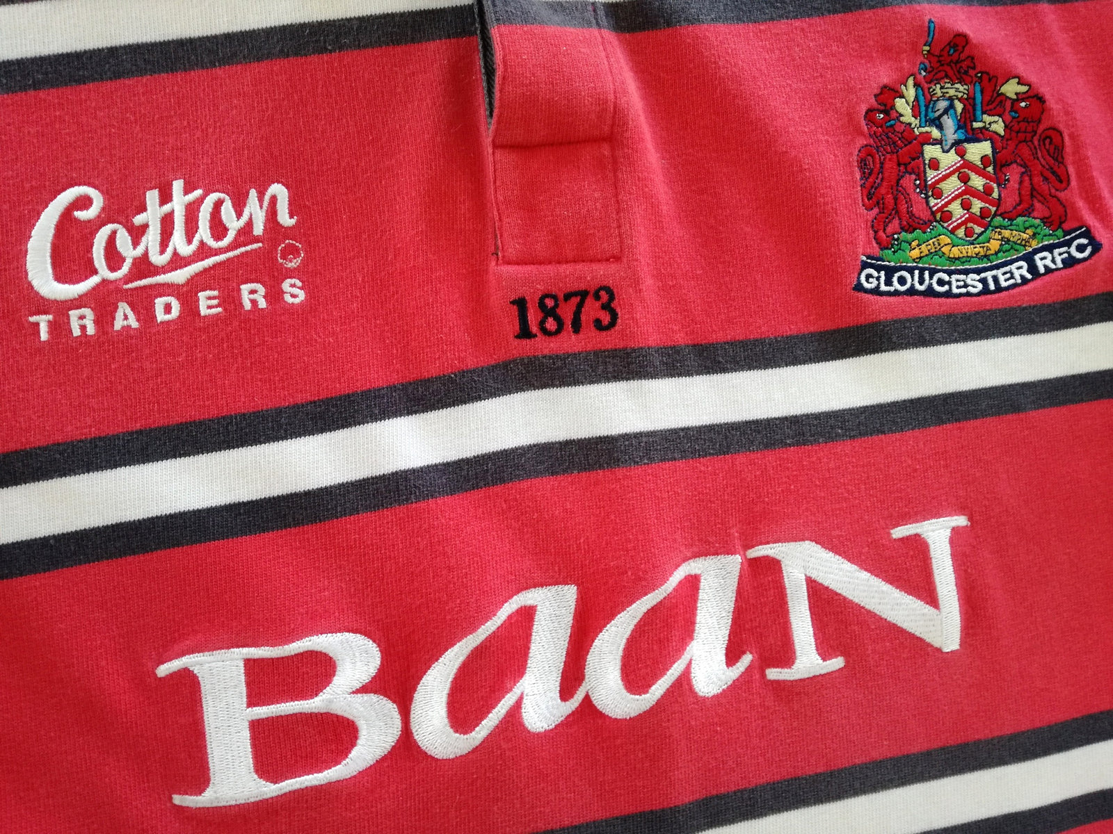 2002/03 Gloucester Home Rugby Shirt. (L)