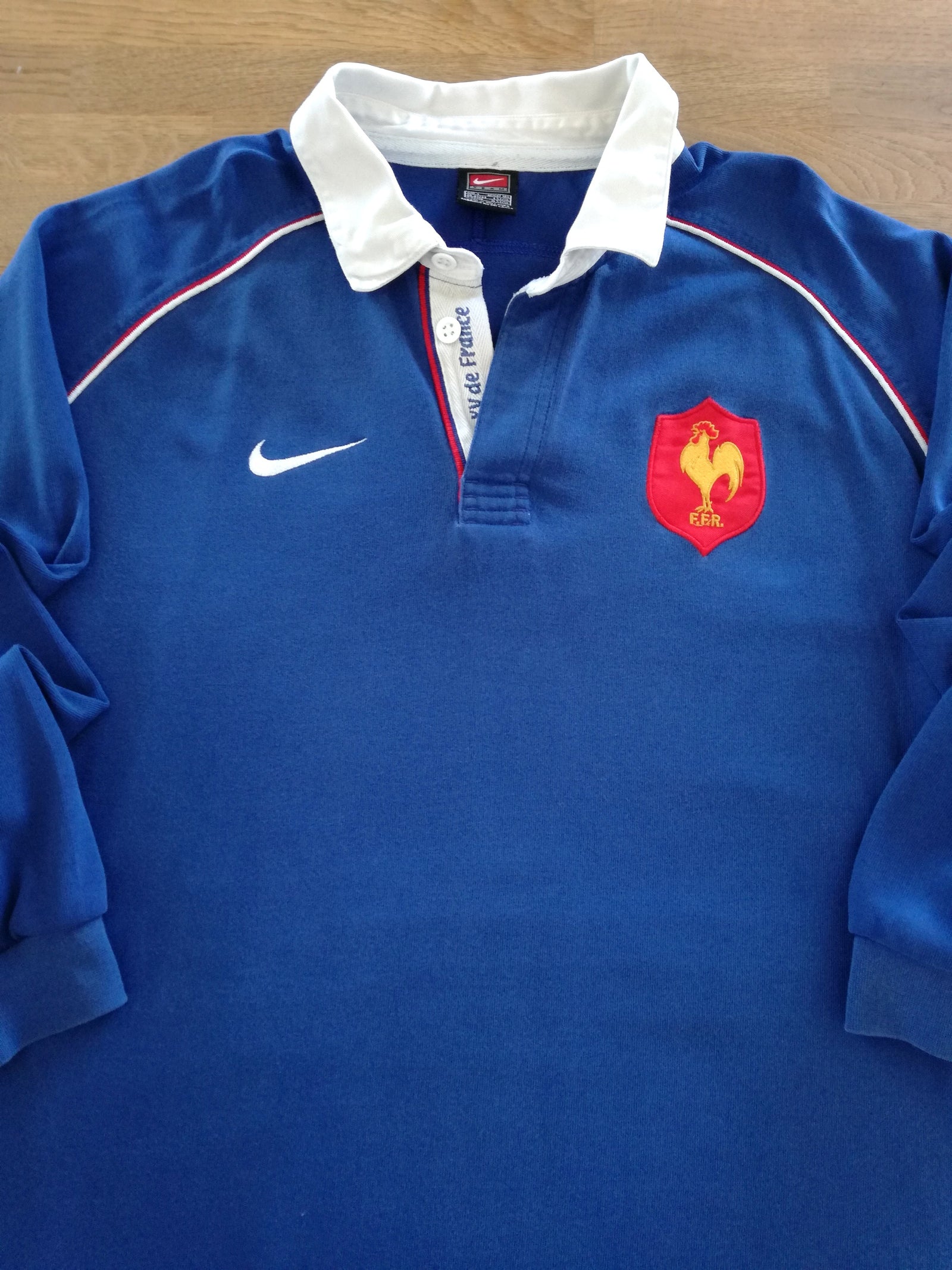 2001/02 France Home Long Sleeve Rugby Shirt