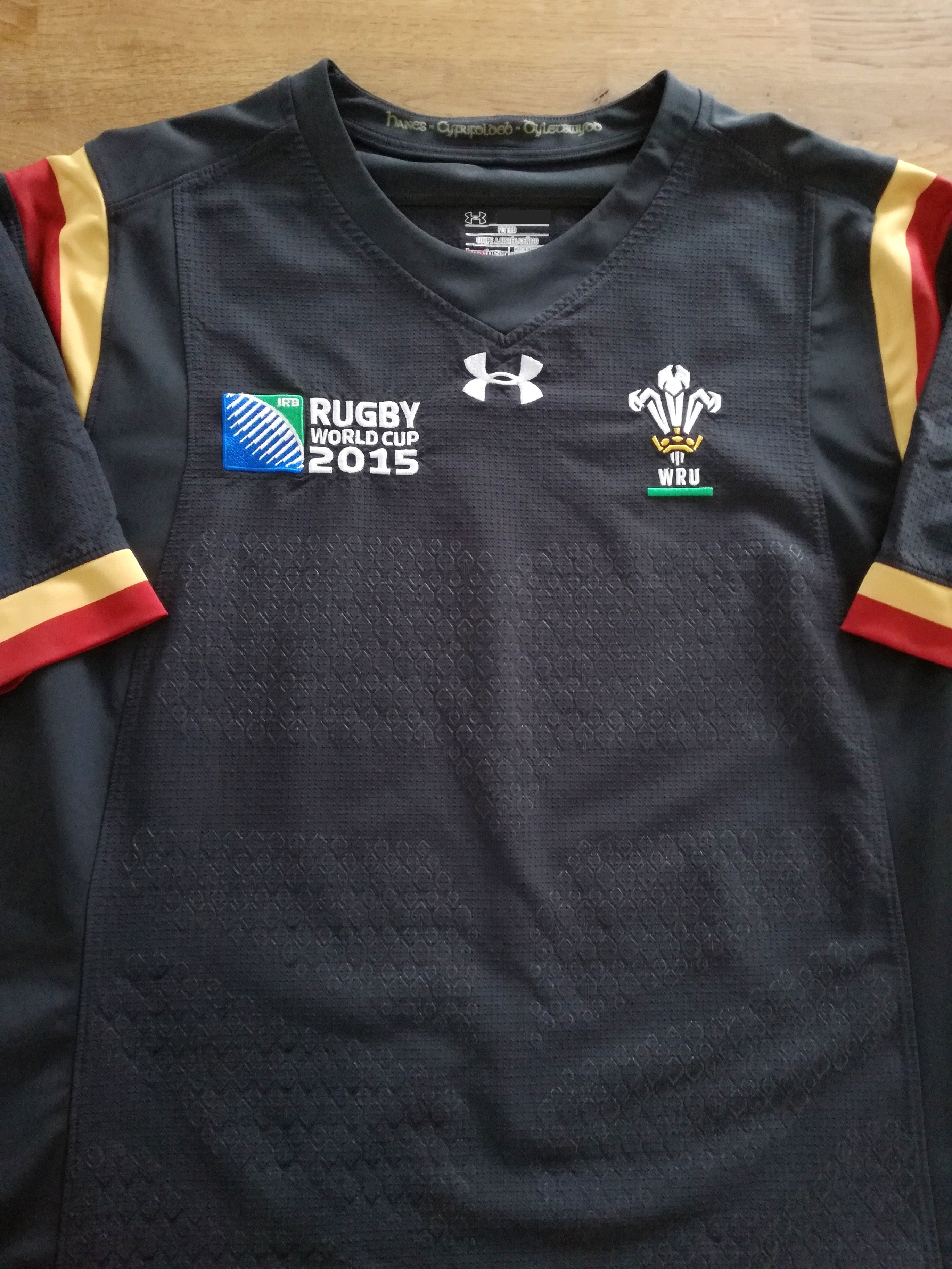 2015 Wales Away World Cup Player Issue Rugby Shirt