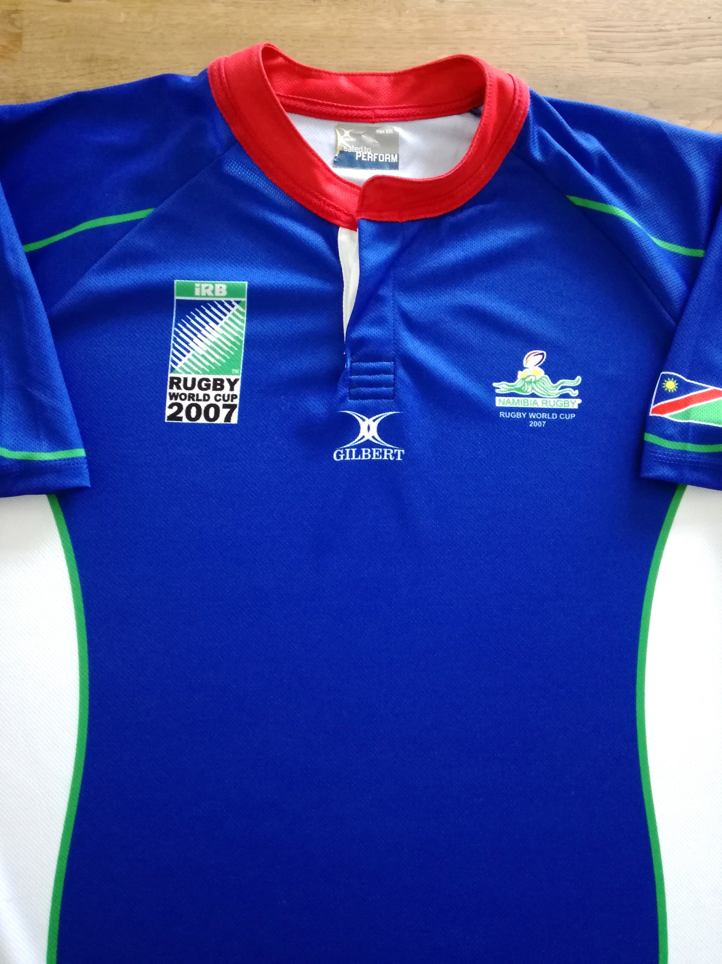 2007 Namibia Home World Cup Rugby Shirt