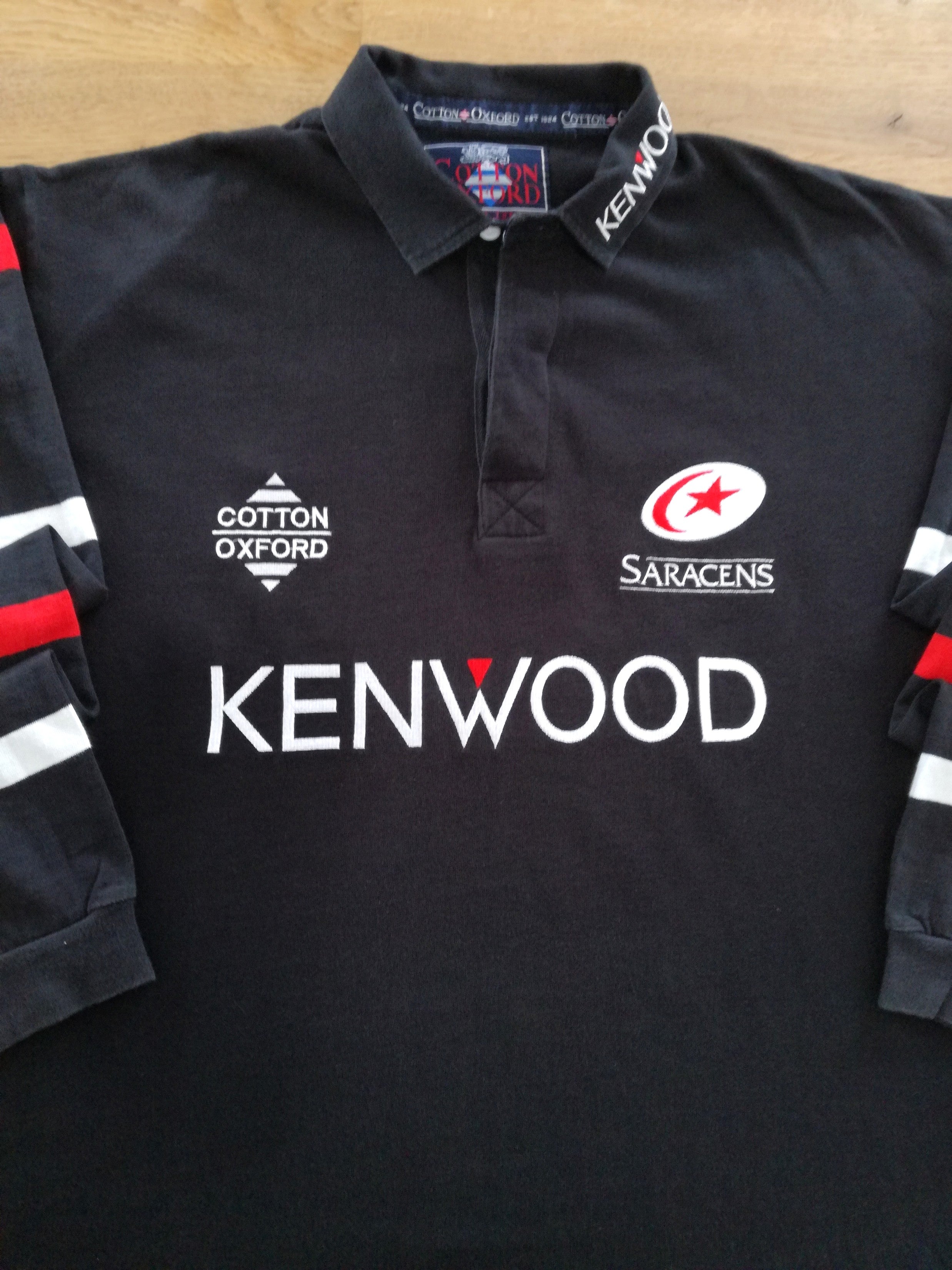 1997/98 Saracens Home Long Sleeve Rugby Shirt
