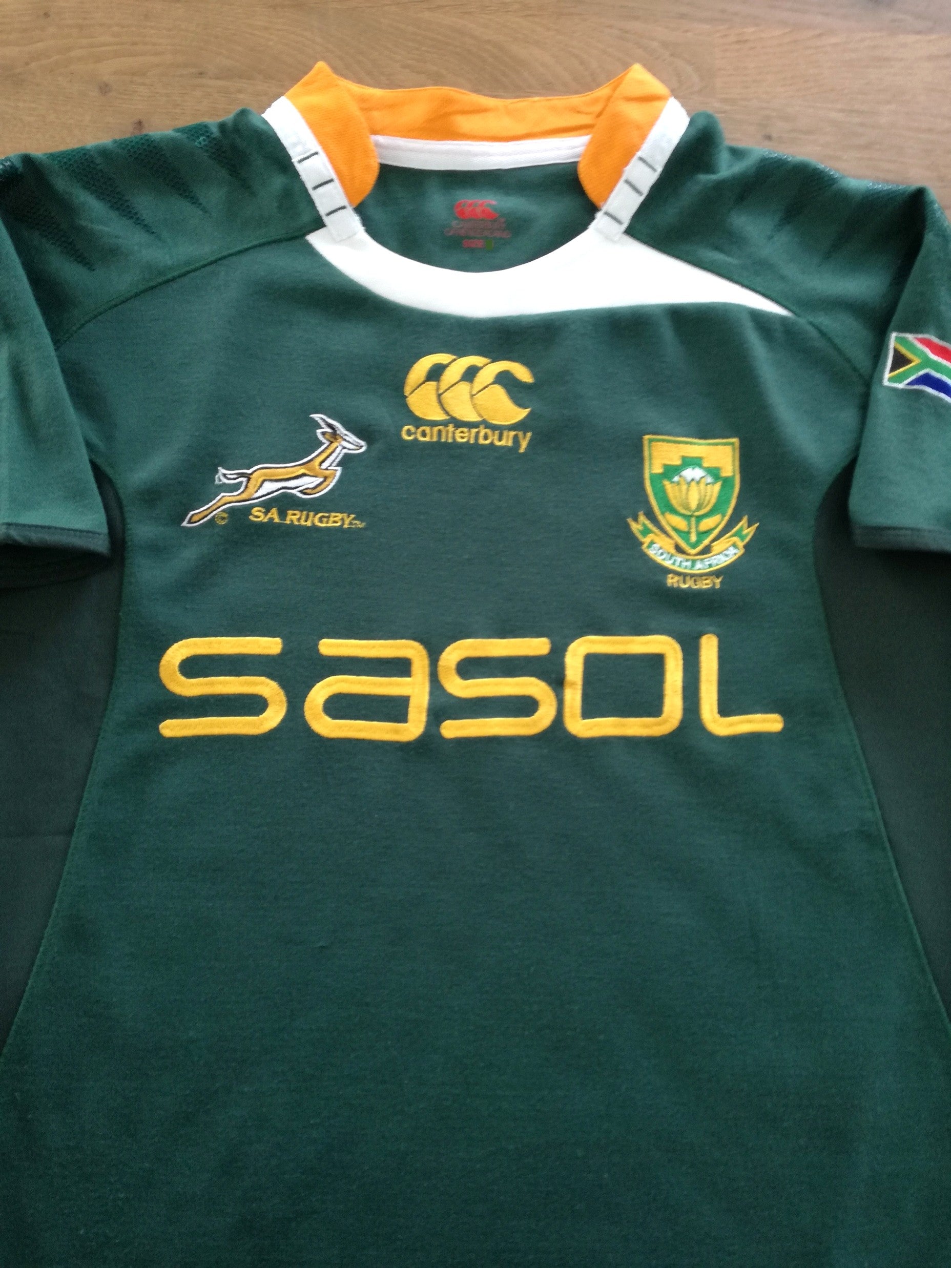 2009 South Africa Home Pro-Fit Rugby Shirt