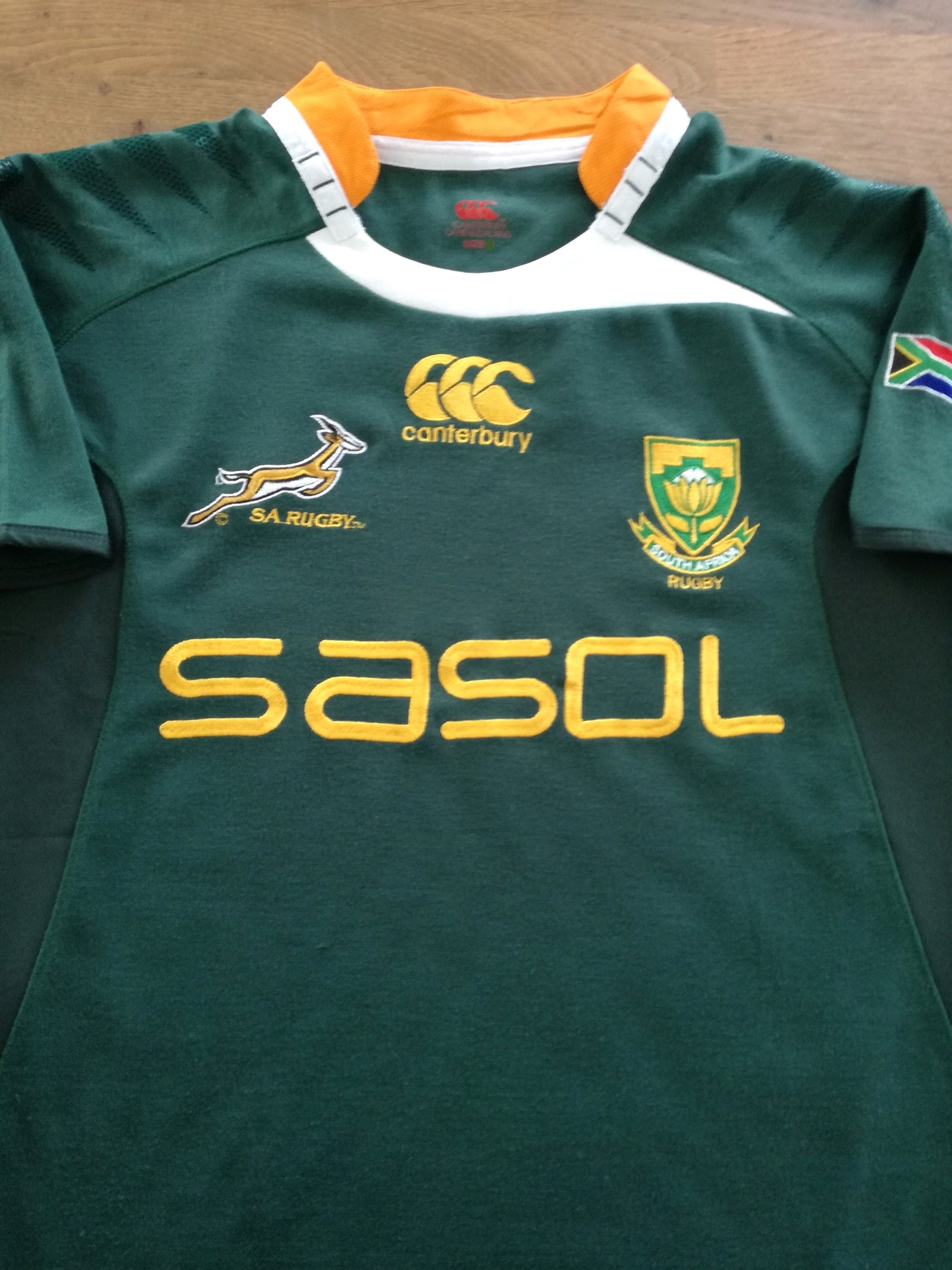 2009 South Africa Home Pro-Fit Rugby Shirt