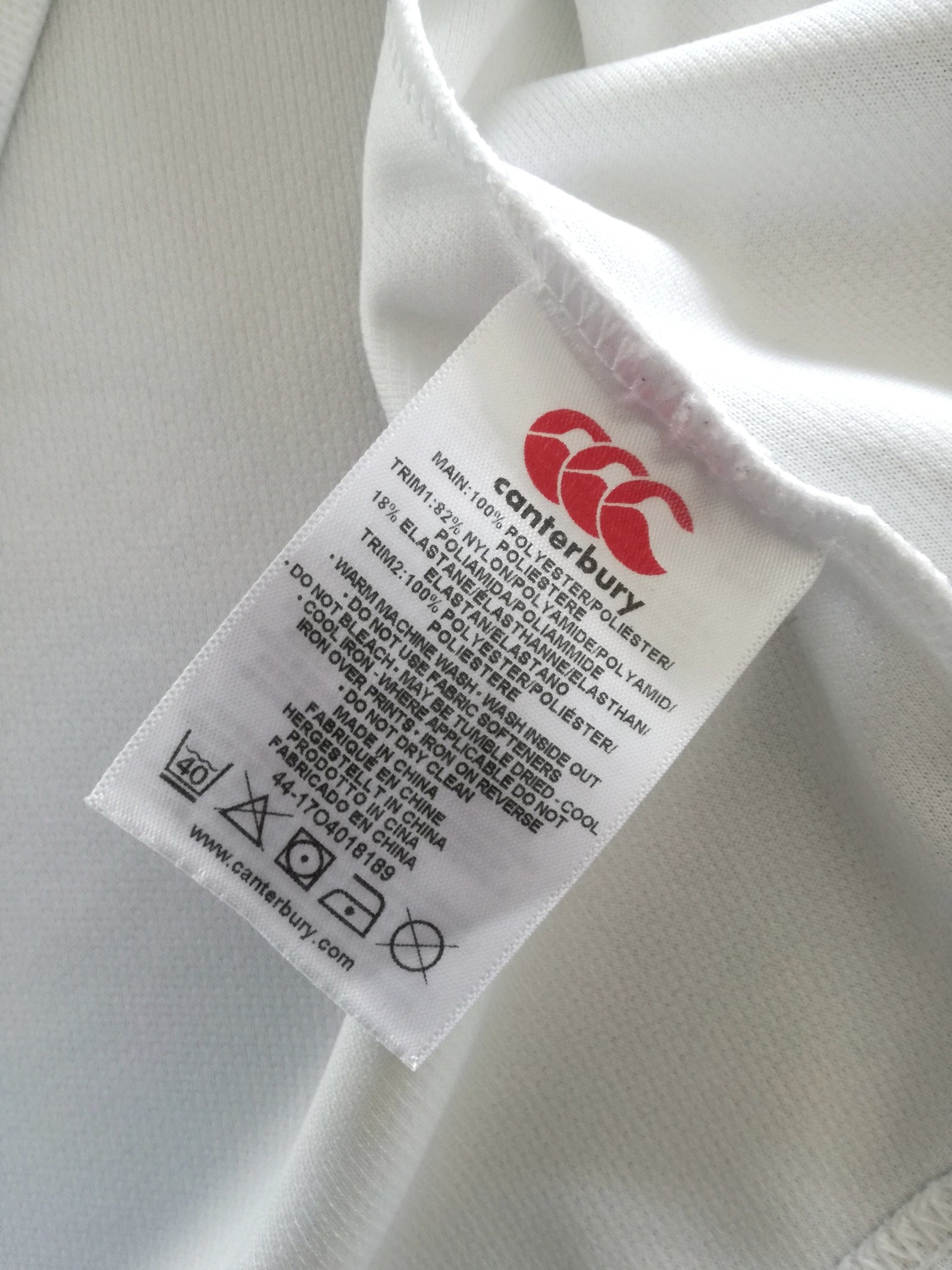 2014/15 England Home Pro-Fit Rugby Shirt (M)