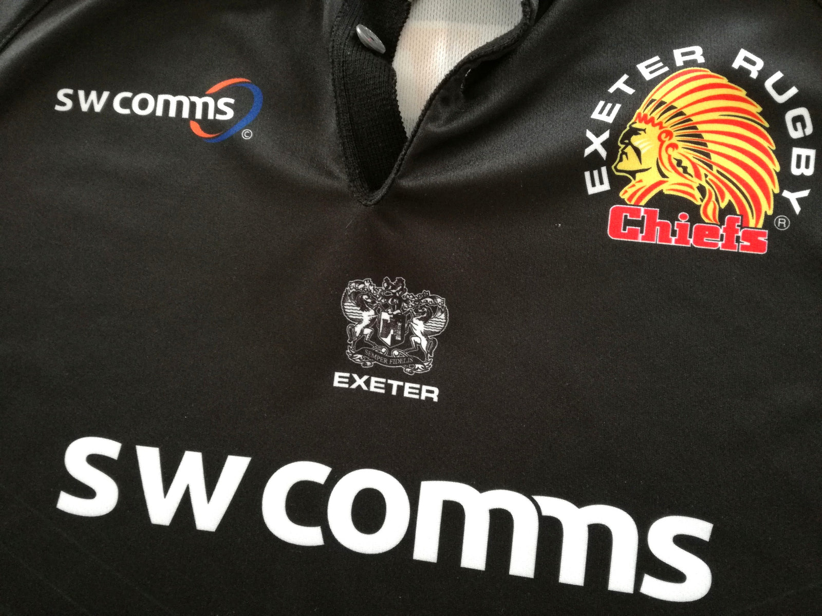 2017/18 Exeter Chiefs Home Rugby Shirt (M)