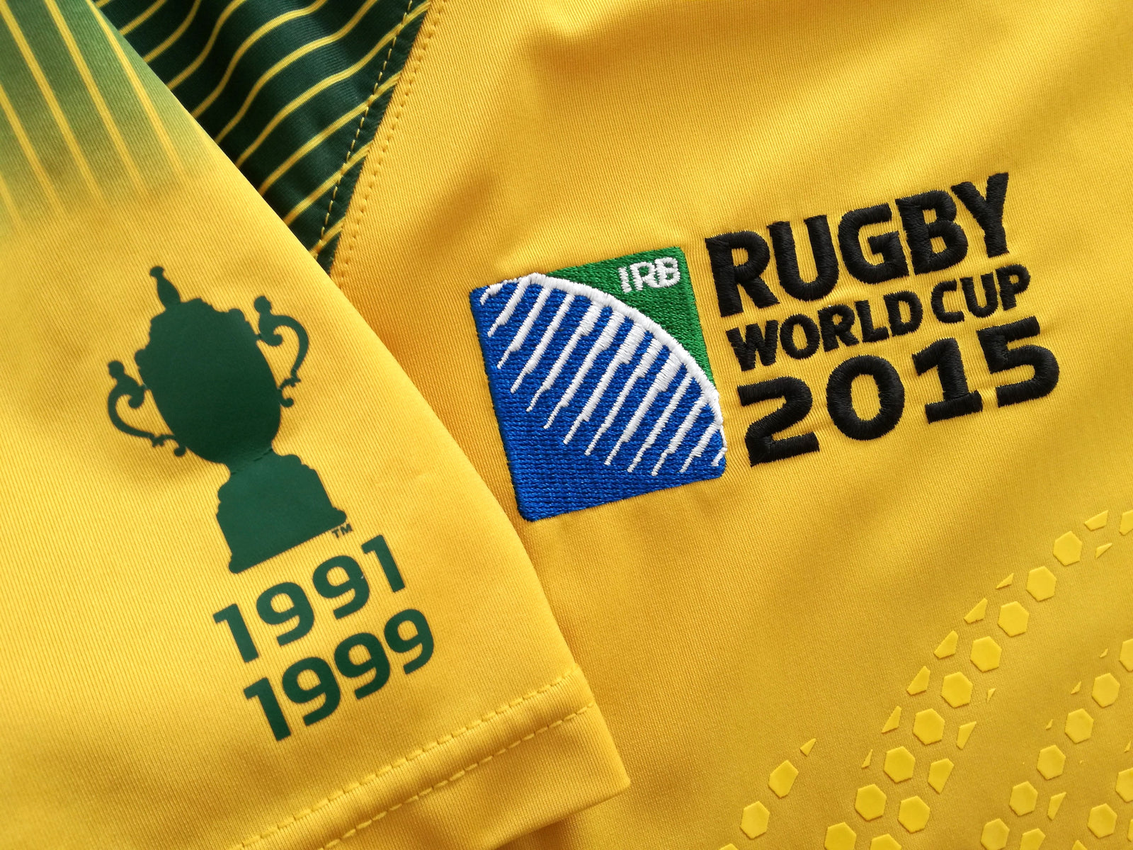 2015 Australia Home World Cup Pro-Fit Rugby Shirt (S)