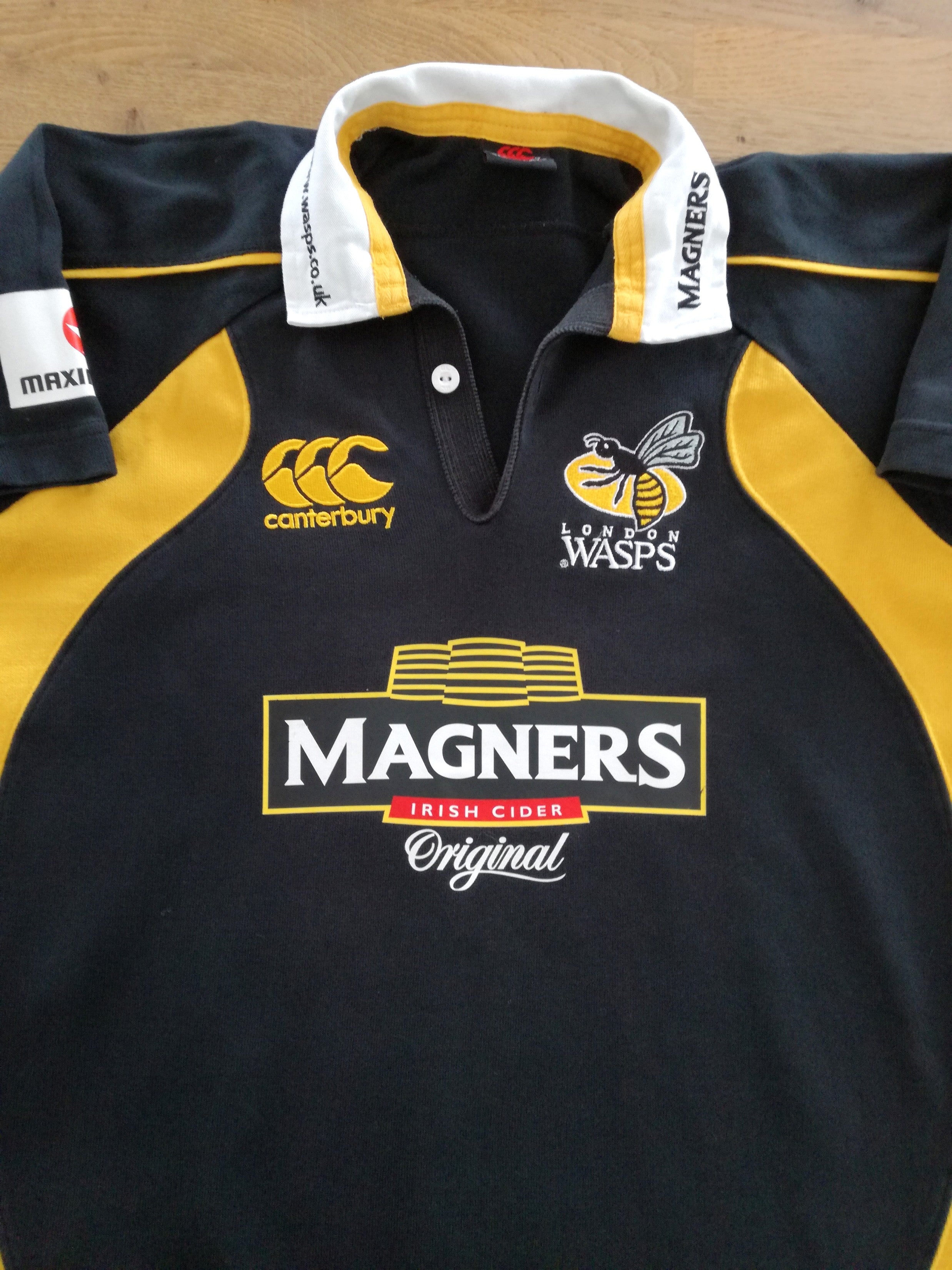 2007/08 London Wasps Home 'Traditional' Rugby Shirt