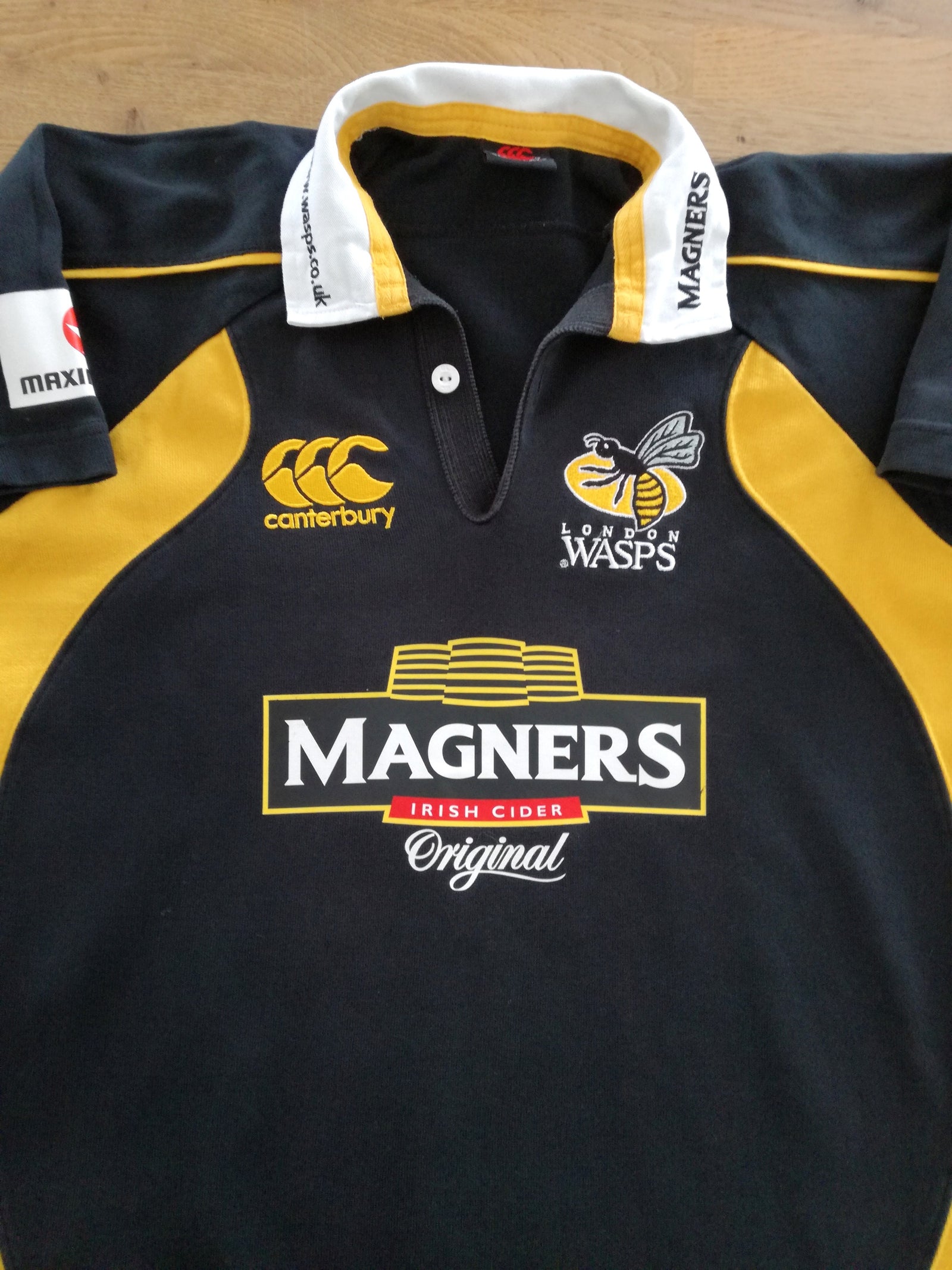 2007/08 London Wasps Home 'Traditional' Rugby Shirt