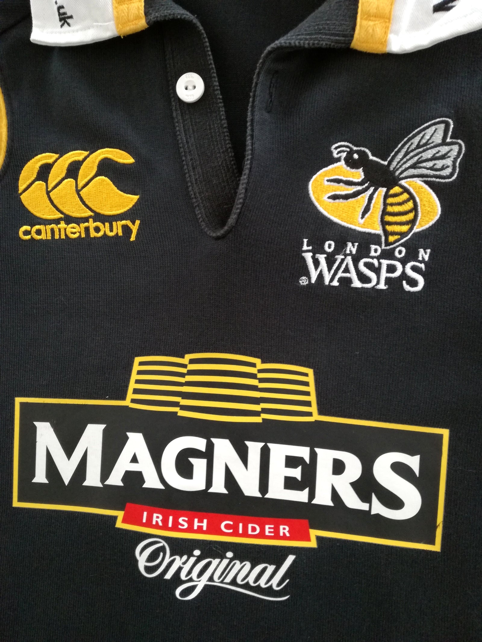 2007/08 London Wasps Home 'Traditional' Rugby Shirt (Youth)