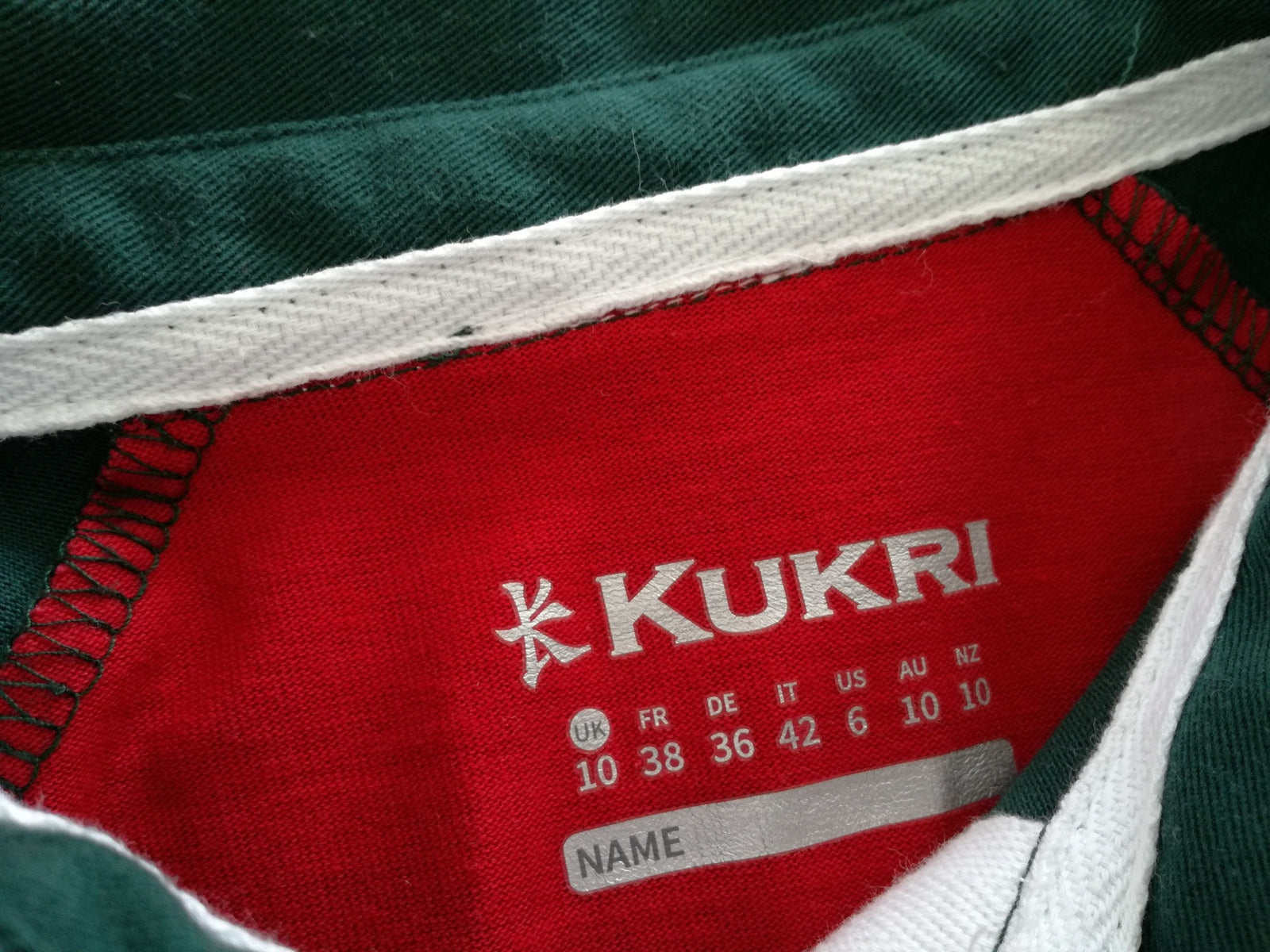 2018/19 Leicester Tigers Home Rugby Shirt. (W) (Size 10)