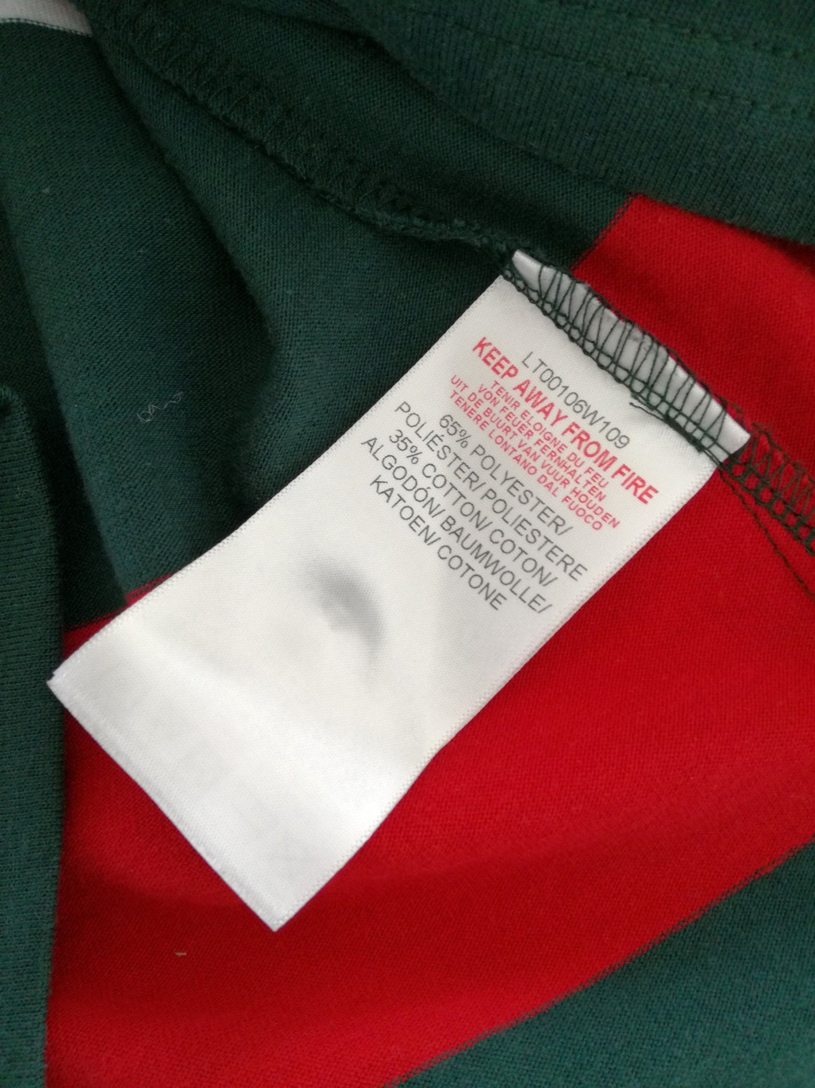 2018/19 Leicester Tigers Home Rugby Shirt. (W) (Size 10)