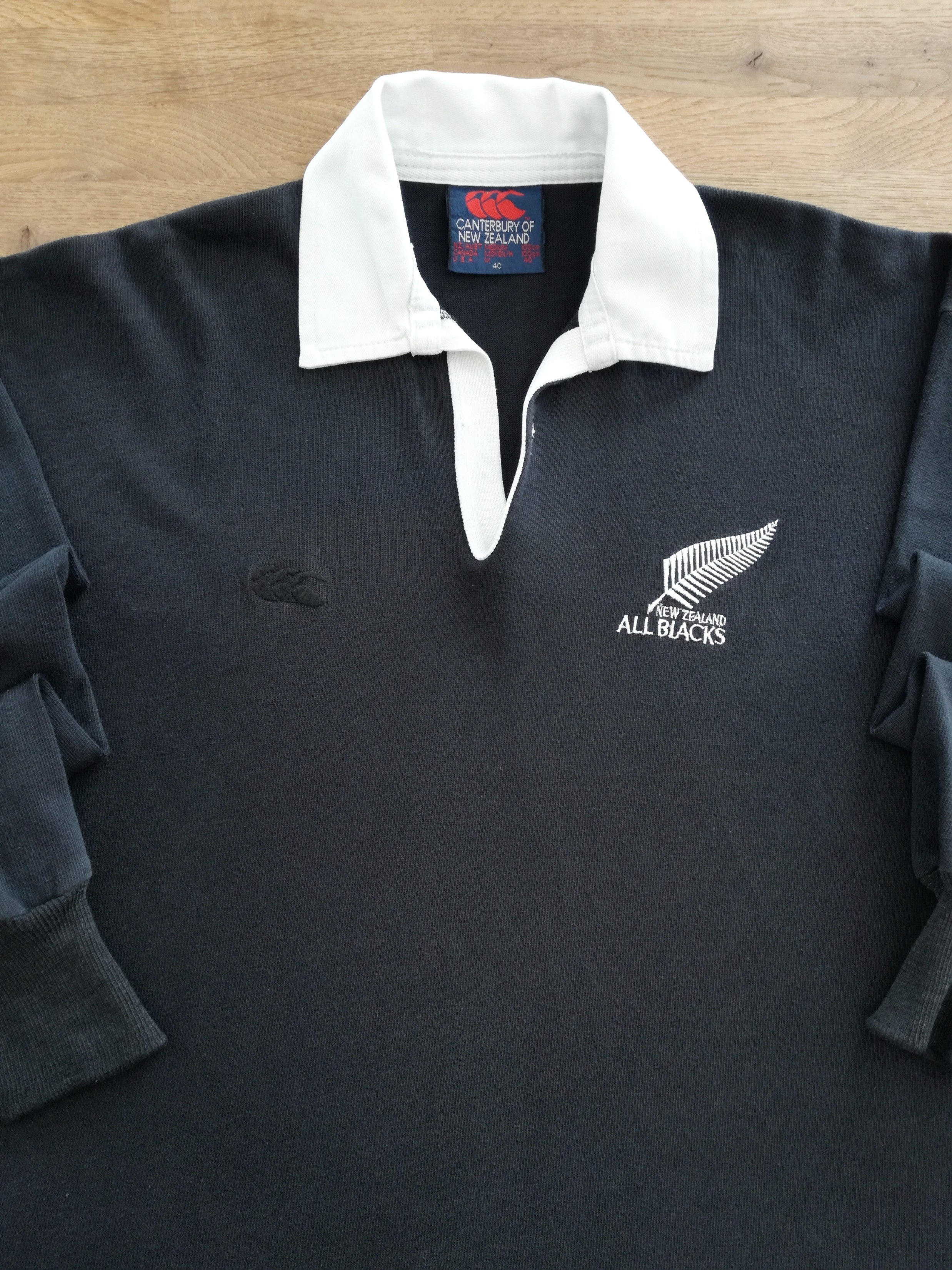 1990 New Zealand Home Rugby Shirt