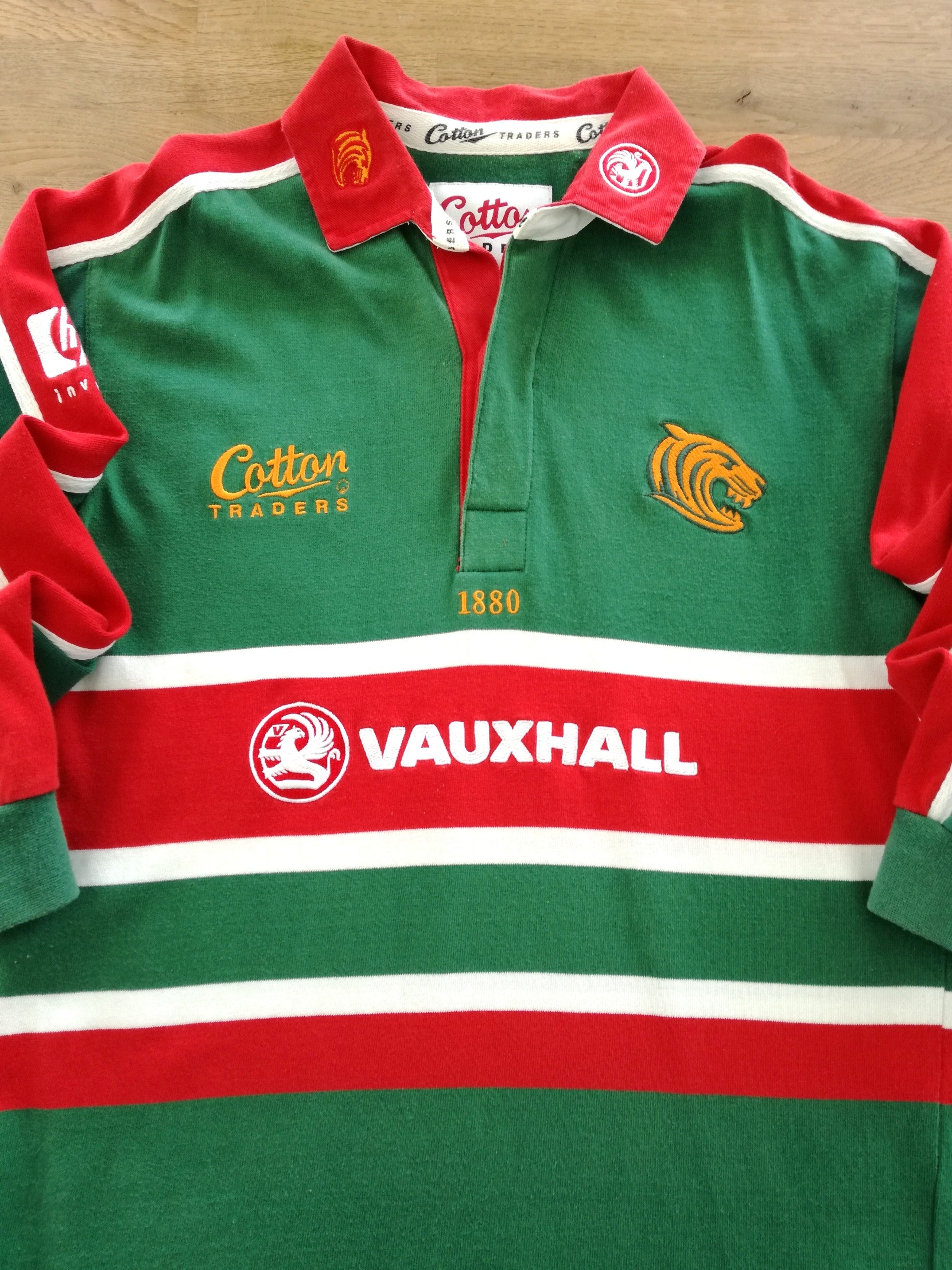 2001/02 Leicester Tigers Home Long Sleeve Rugby Shirt