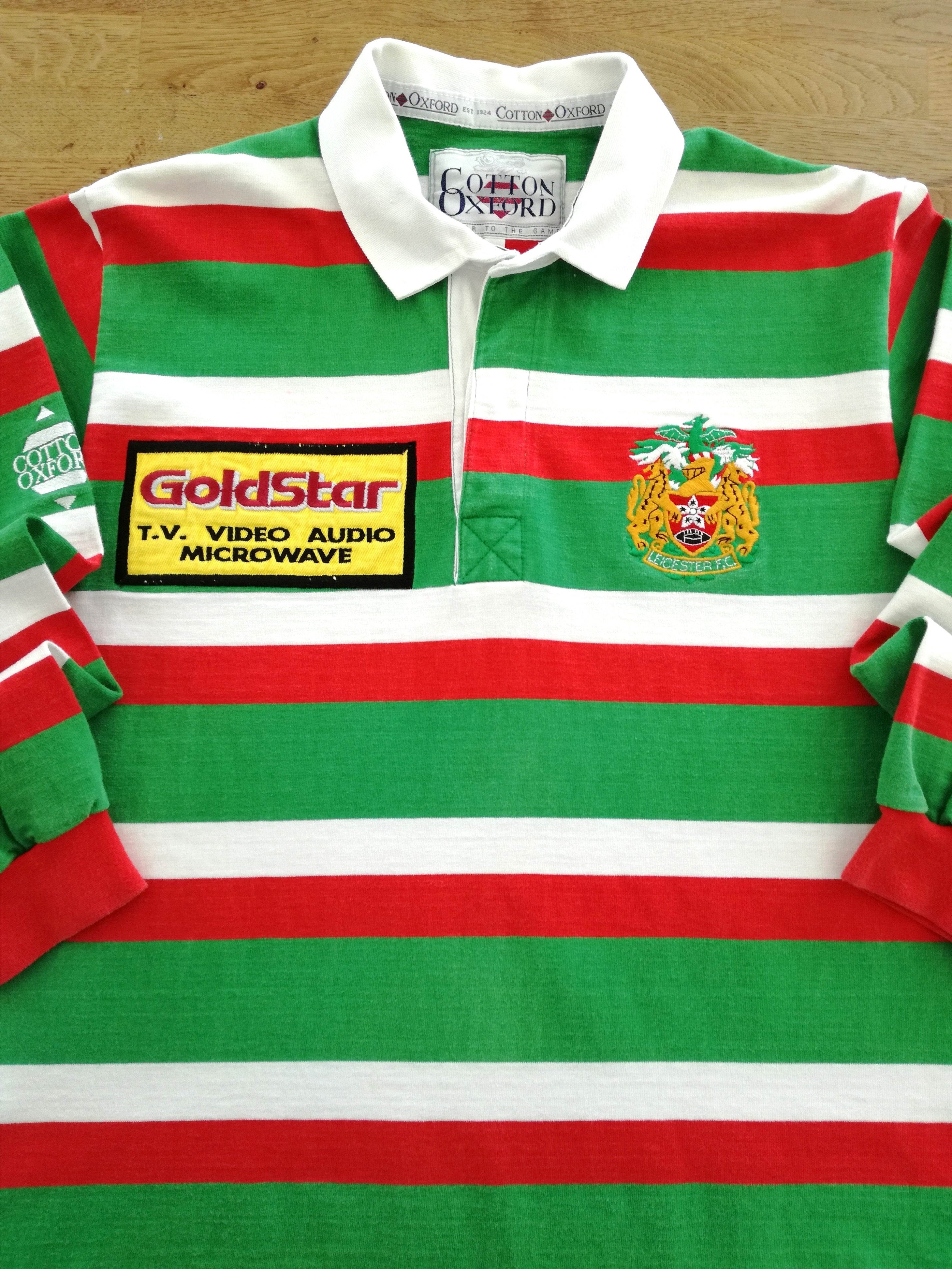 1995/96 Leicester Tigers Home Long Sleeve Rugby Shirt