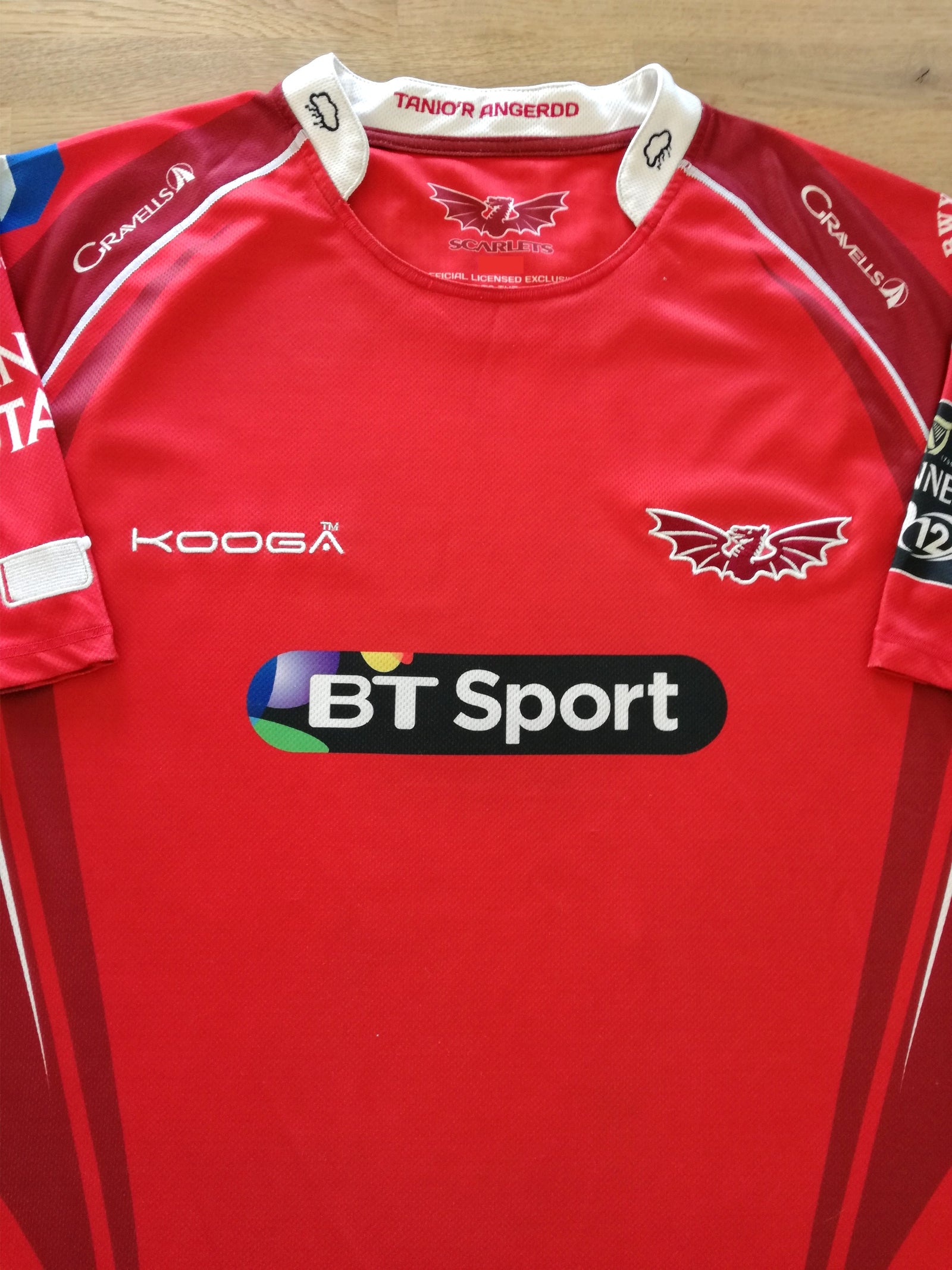 2015/16 Scarlets Home Pro12 Rugby Shirt (XL)