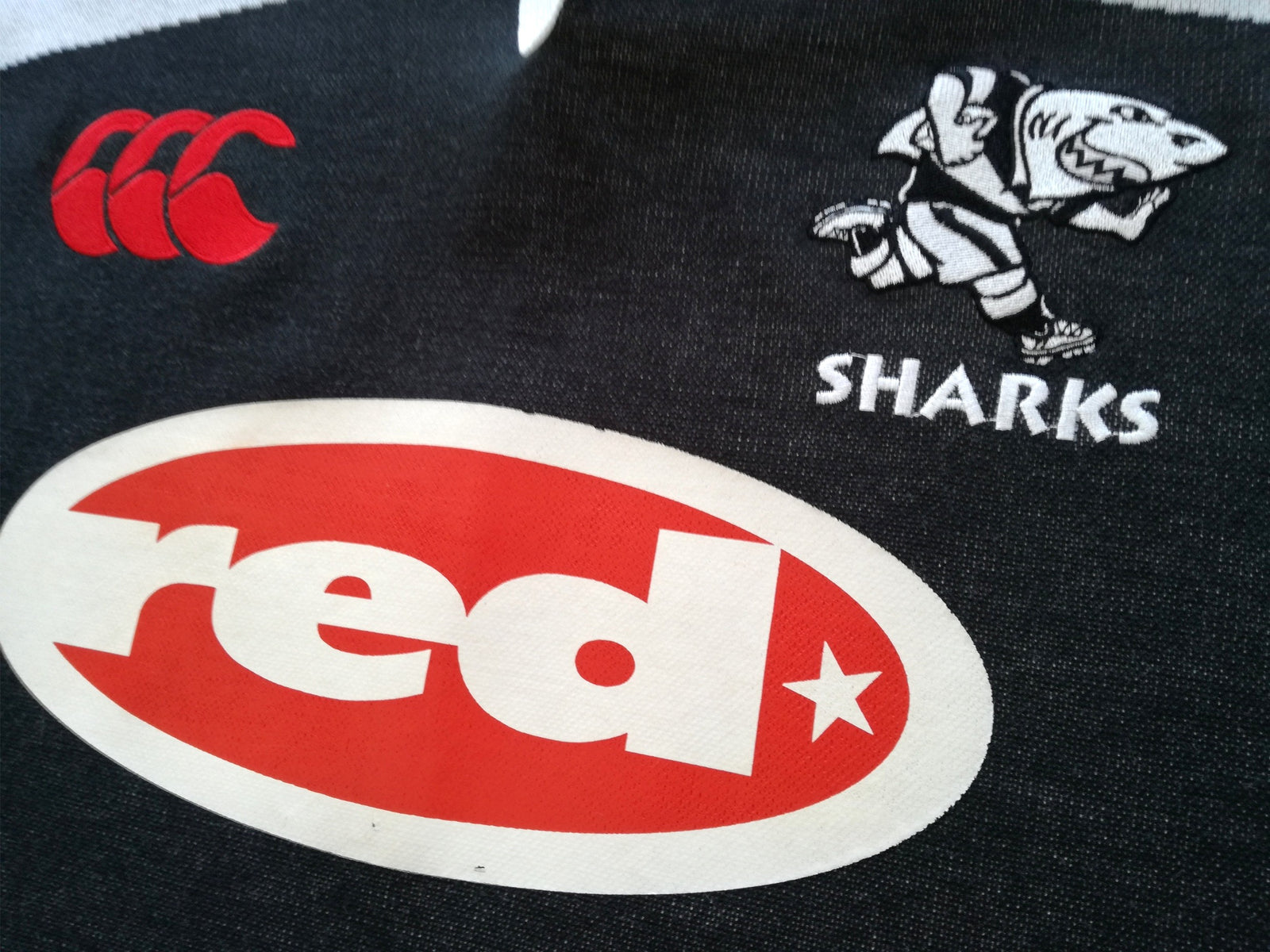 2001 Sharks Home Super12 Rugby Shirt (L)