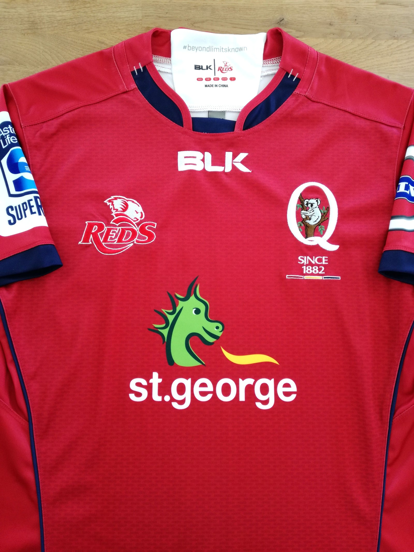 2015 Queensland Reds Home Super Rugby Shirt