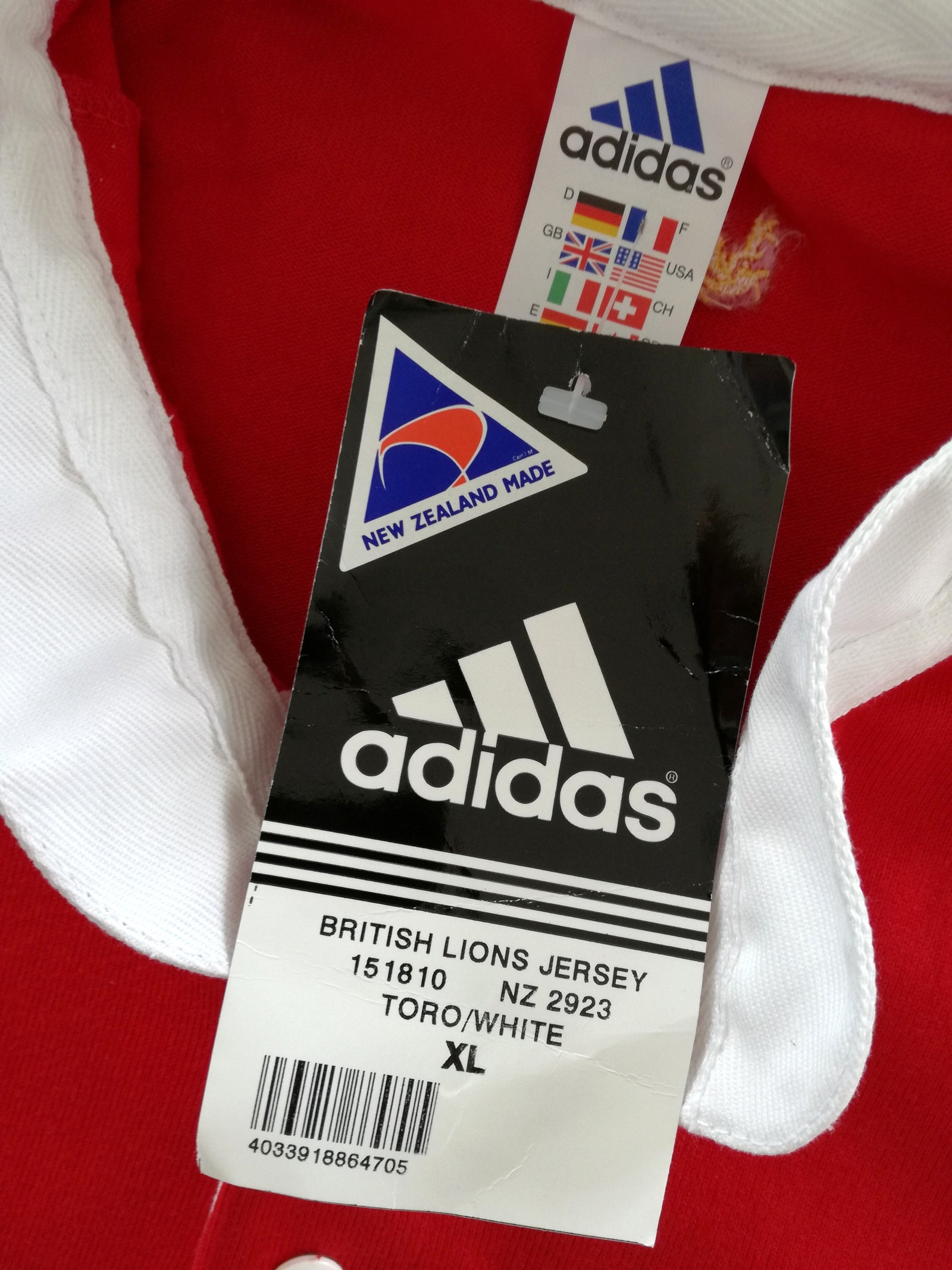 2001 British & Irish Lions Rugby Shirt (XL) *BNWT*
