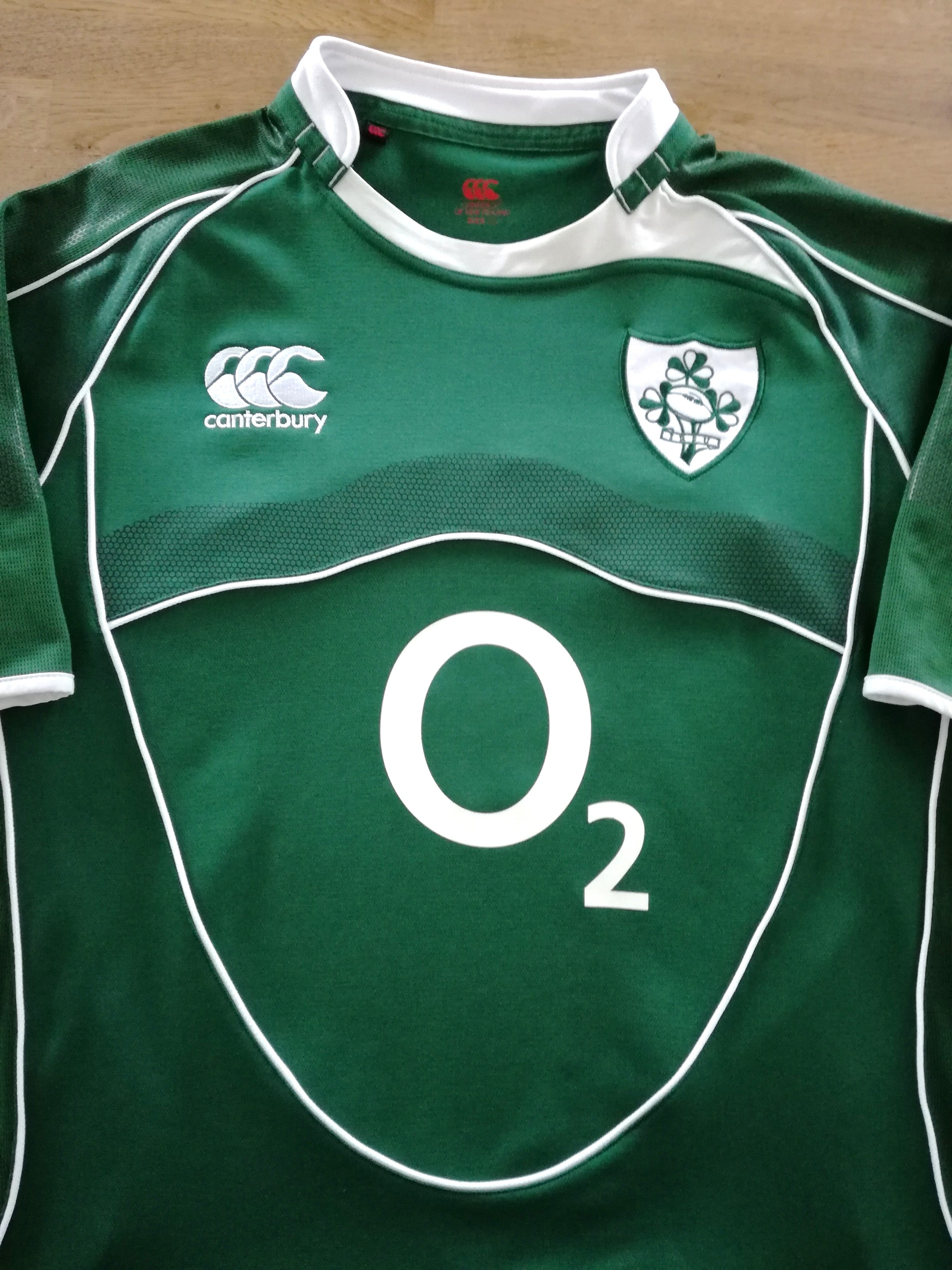 2007/08 Ireland Home Pro-Fit Rugby Shirt