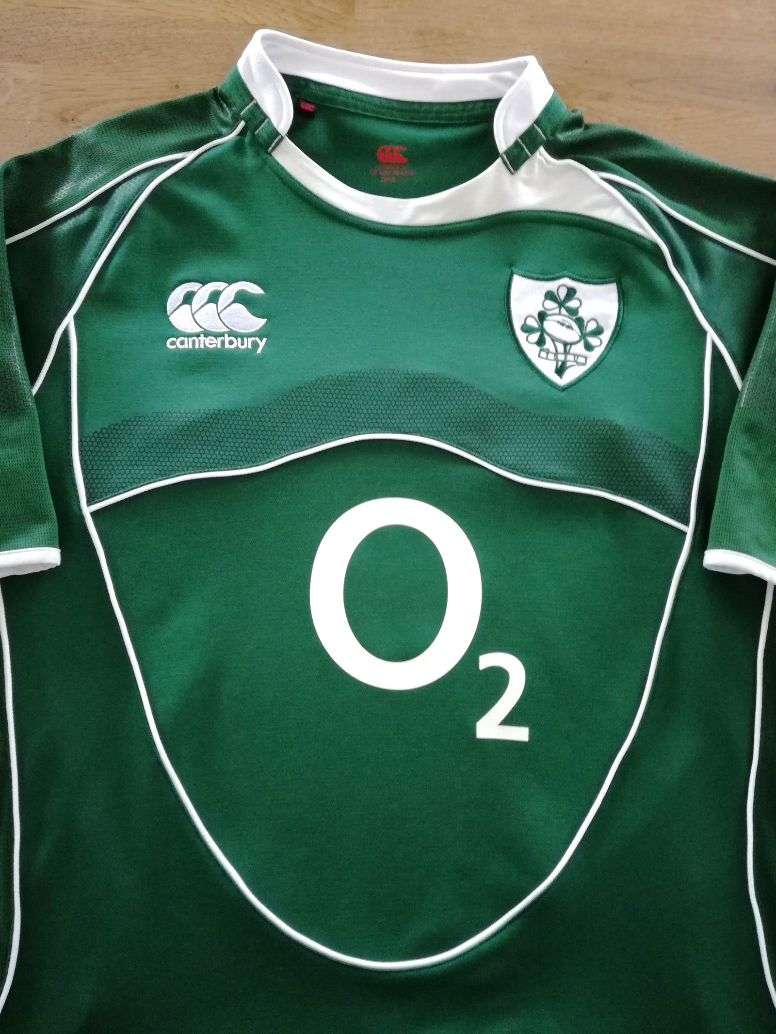2007/08 Ireland Home Pro-Fit Rugby Shirt