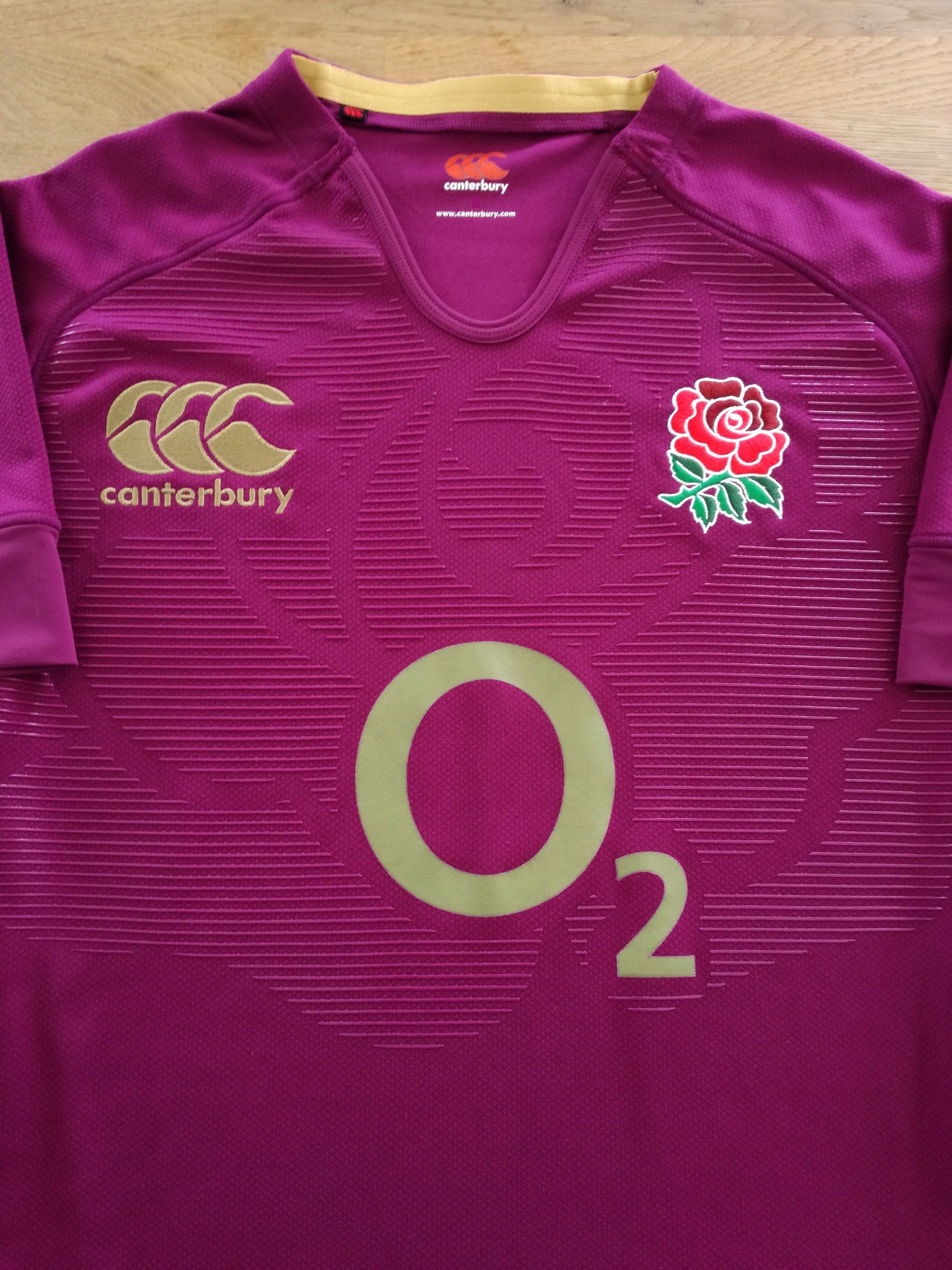 2012/13 England Away Player Issue Rugby Shirt