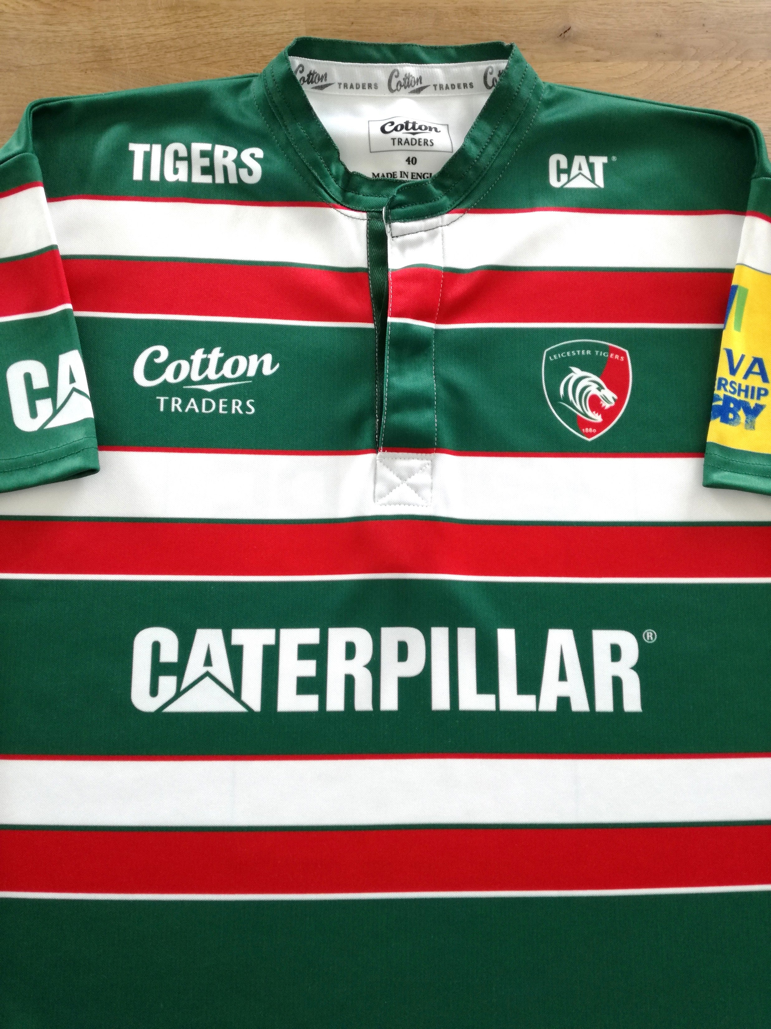 2011/12 Leicester Tigers Home Premiership Pro-Fit Rugby Shirt