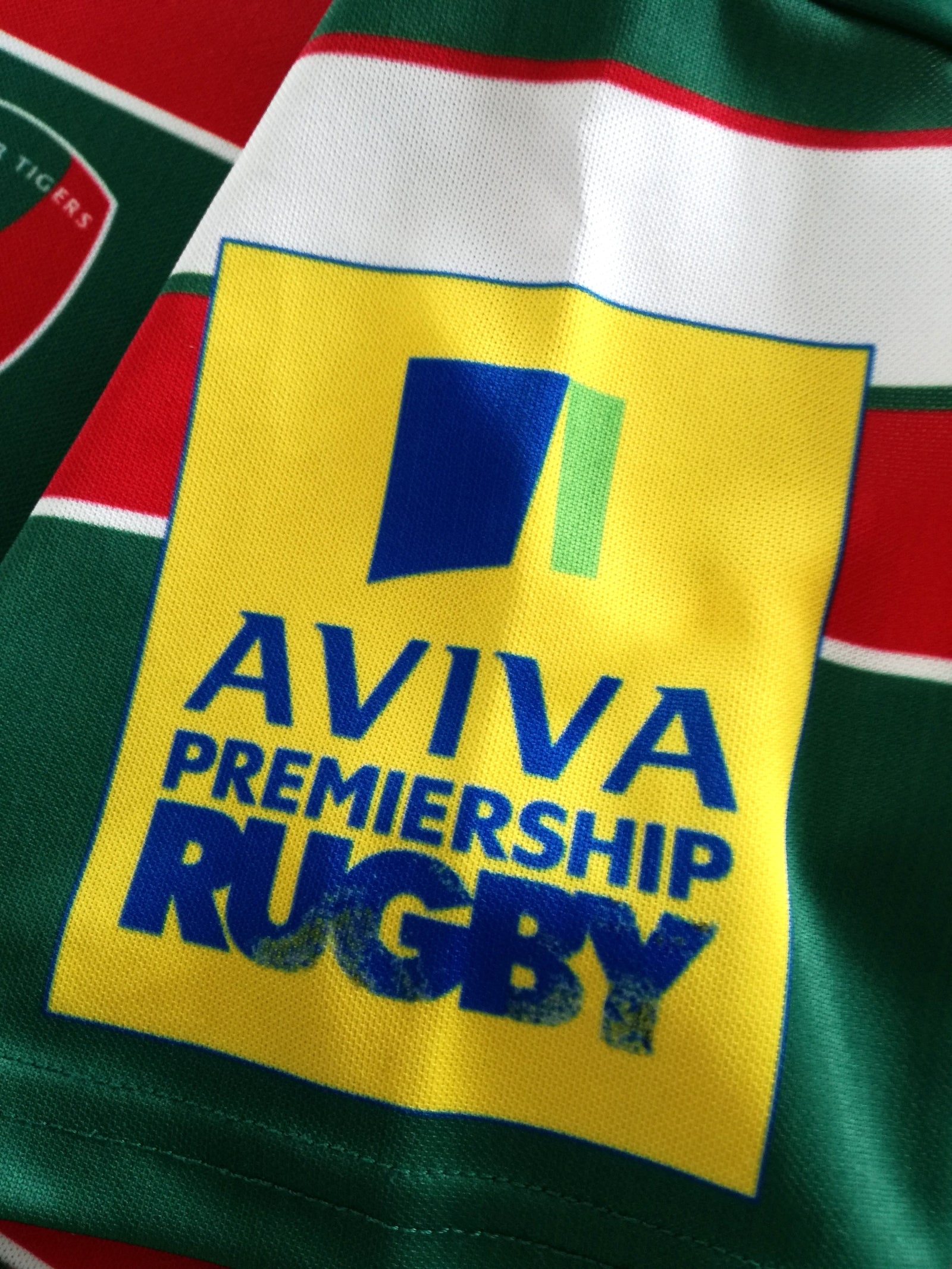 2011/12 Leicester Tigers Home Premiership Pro-Fit Rugby Shirt (L)