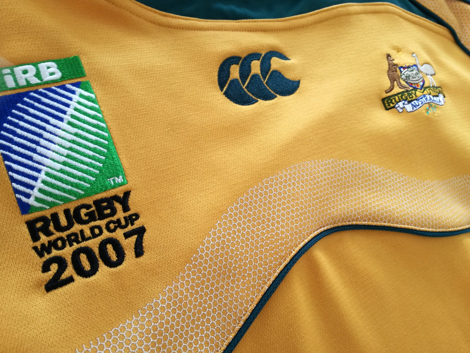 2007 Australia Home World Cup Pro-Fit Rugby Shirt (3XL)