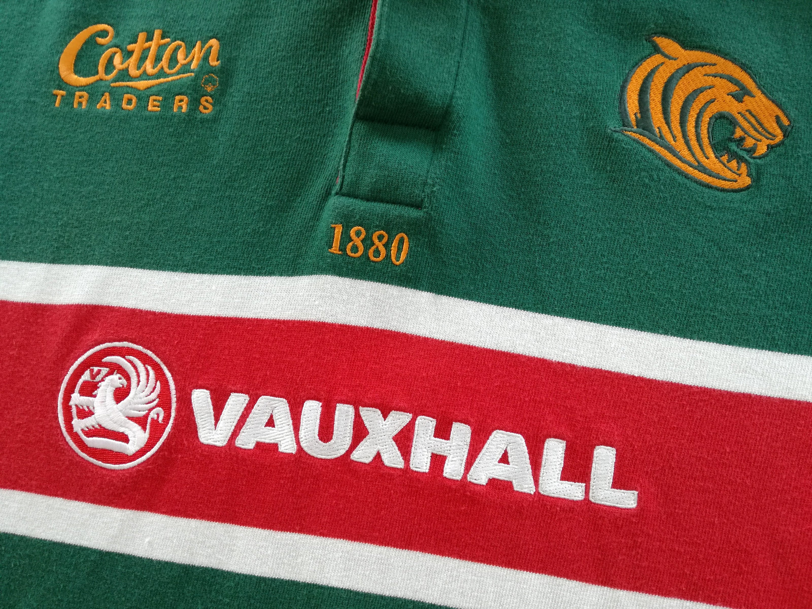 2001/02 Leicester Tigers Home Rugby Shirt. (L)