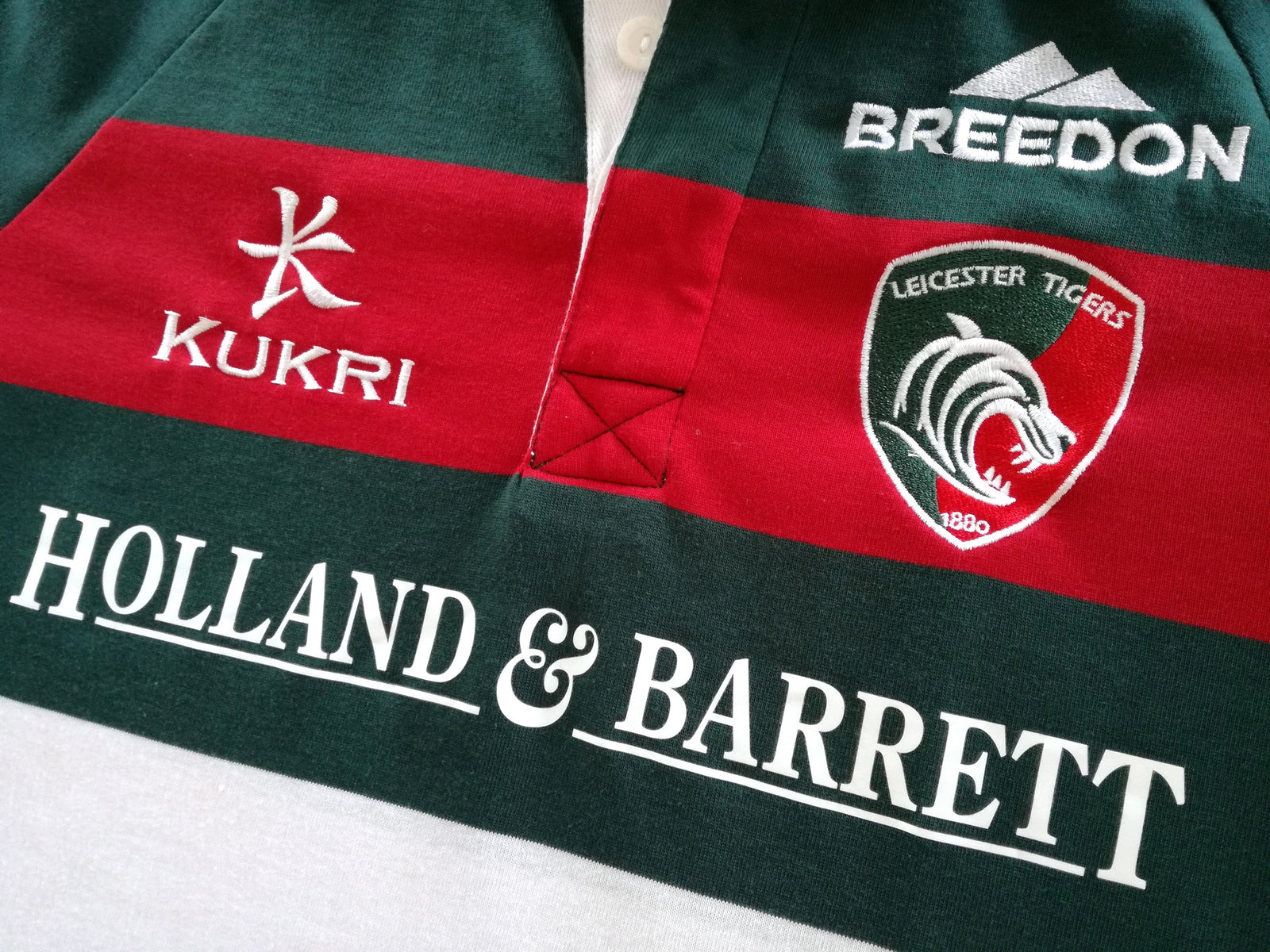 2018/19 Leicester Tigers Home Rugby Shirt. (S)