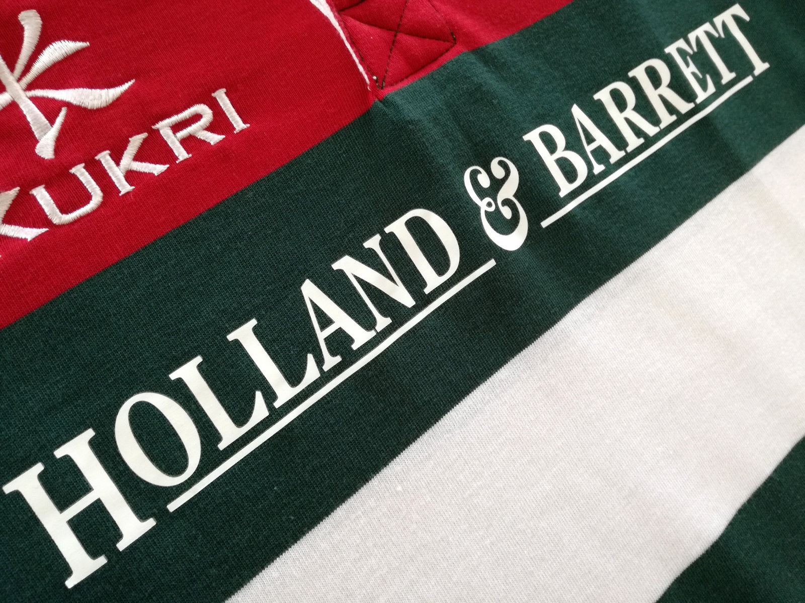 2018/19 Leicester Tigers Home Rugby Shirt. (S)