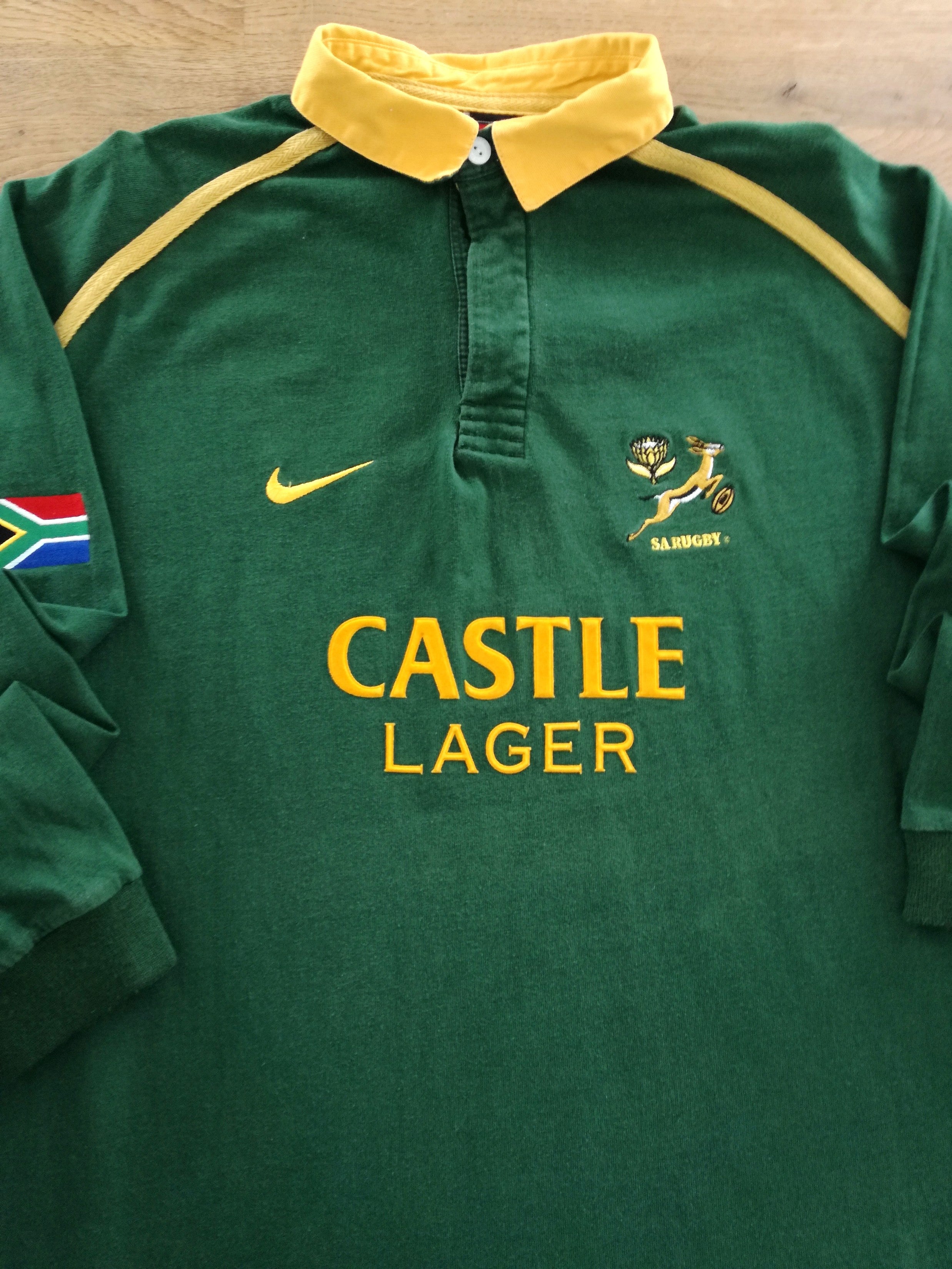 2001 South Africa Home Long Sleeve Rugby Shirt