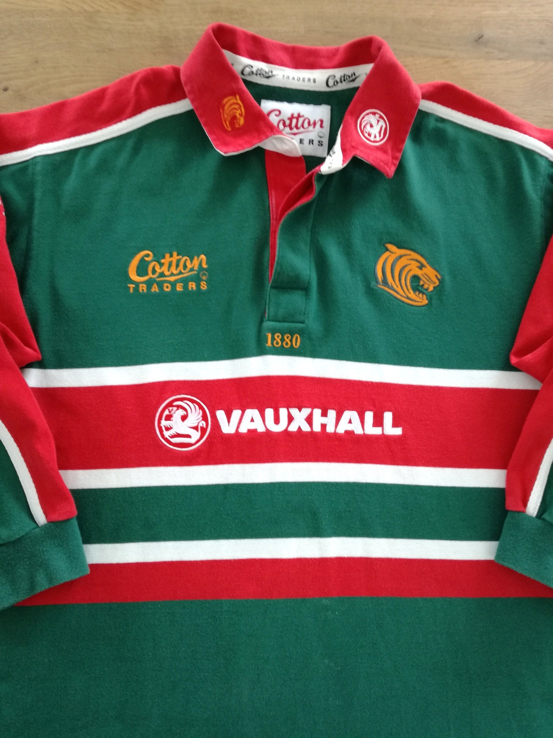 2001/02 Leicester Tigers Home Long Sleeve Rugby Shirt