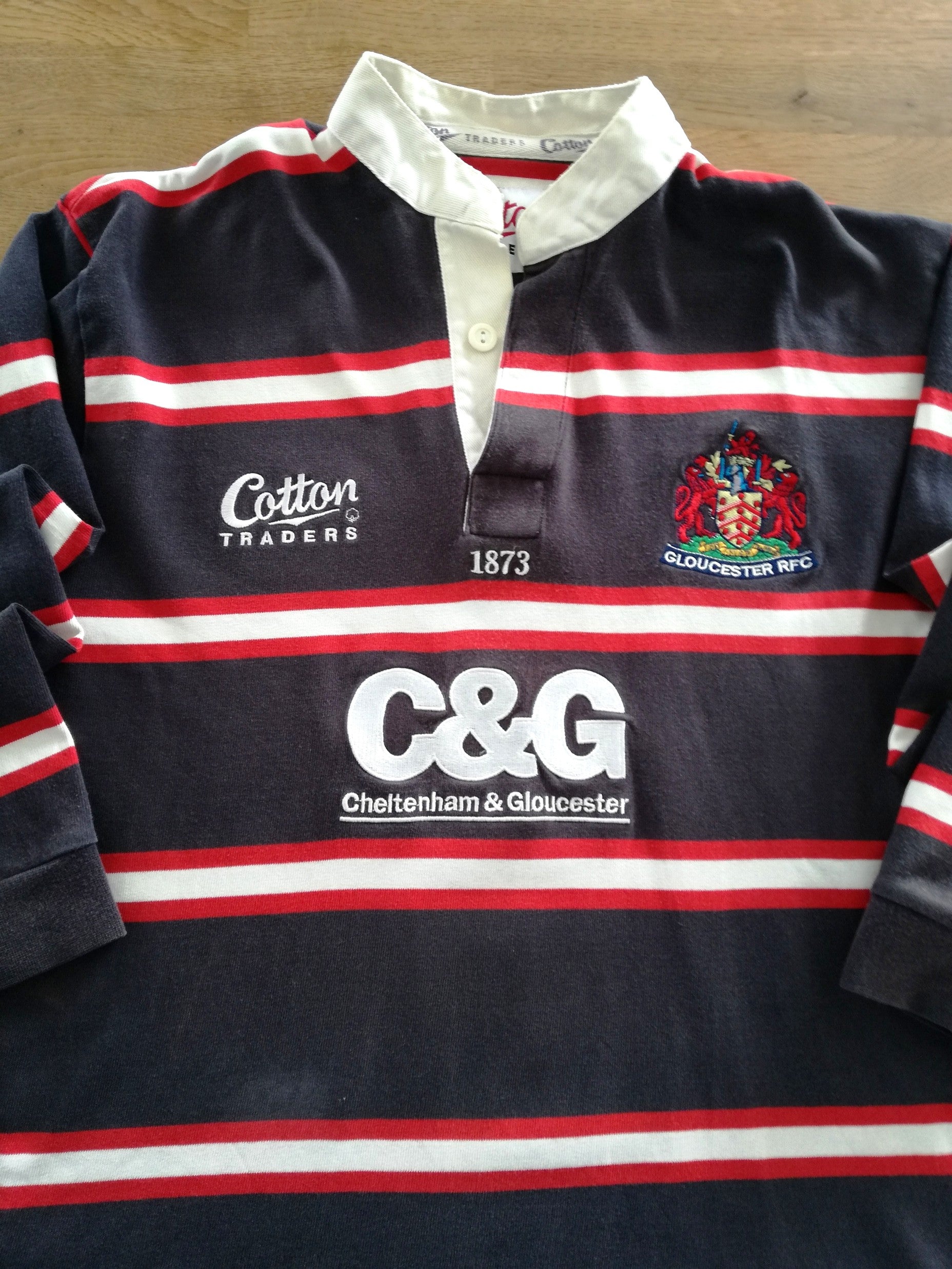 2003/04 Gloucester Away Long Sleeve Rugby Shirt