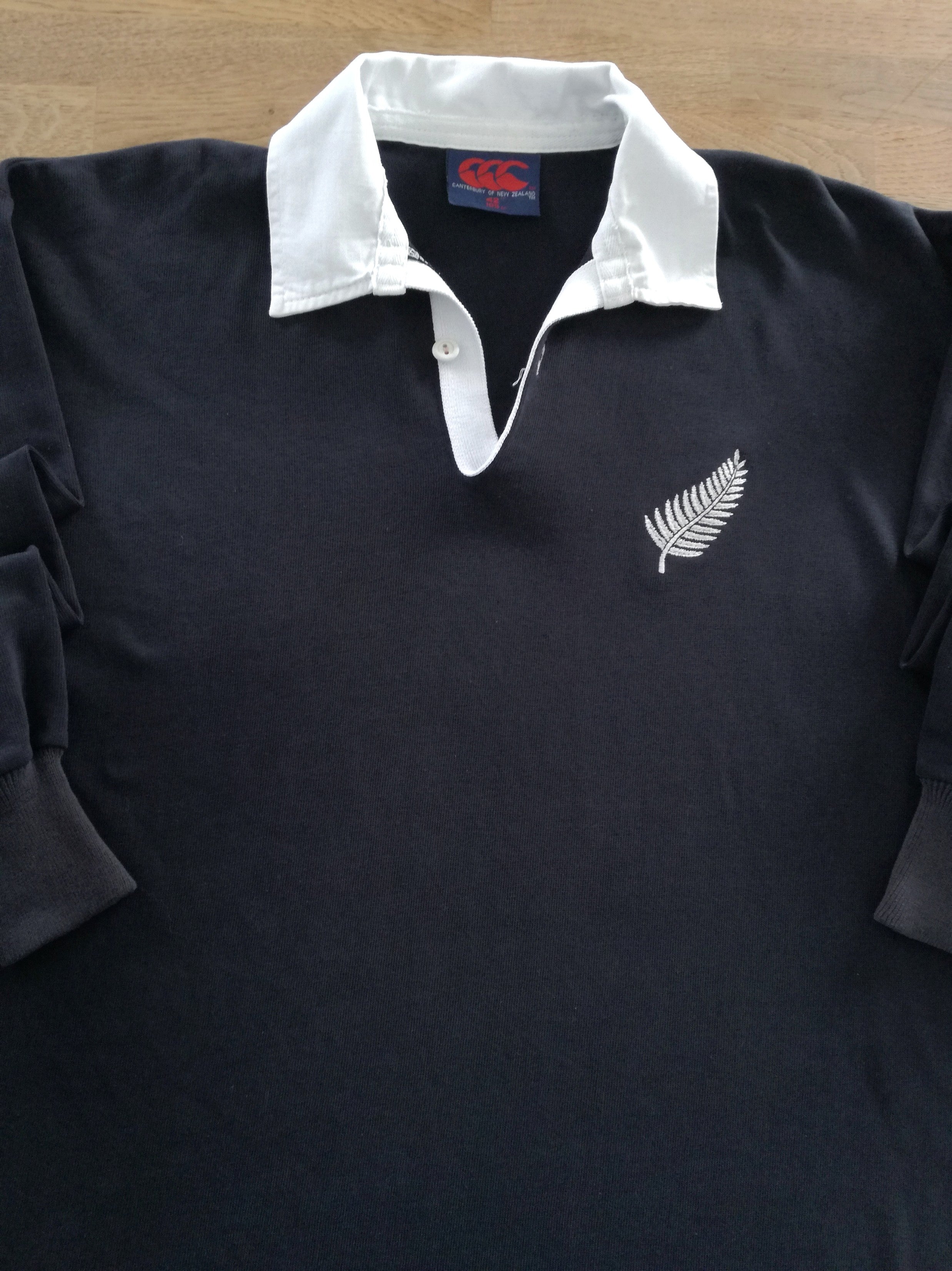 1985 New Zealand Home Long Sleeve Rugby Shirt
