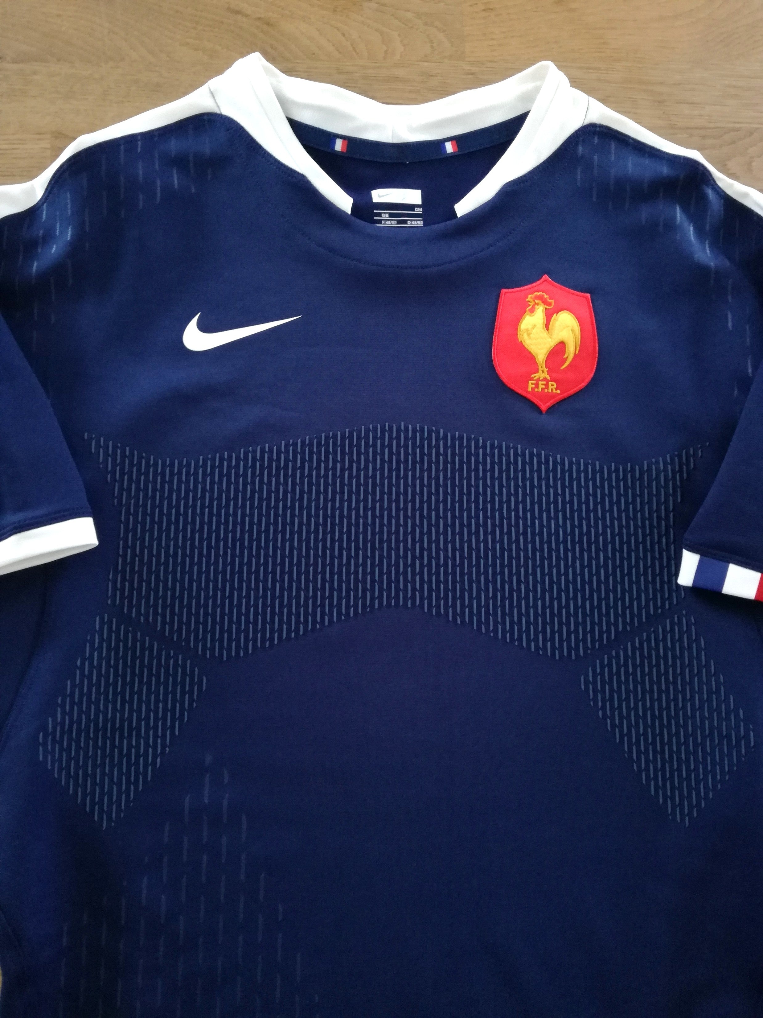 2009/10 France Home Pro-Fit Rugby Shirt
