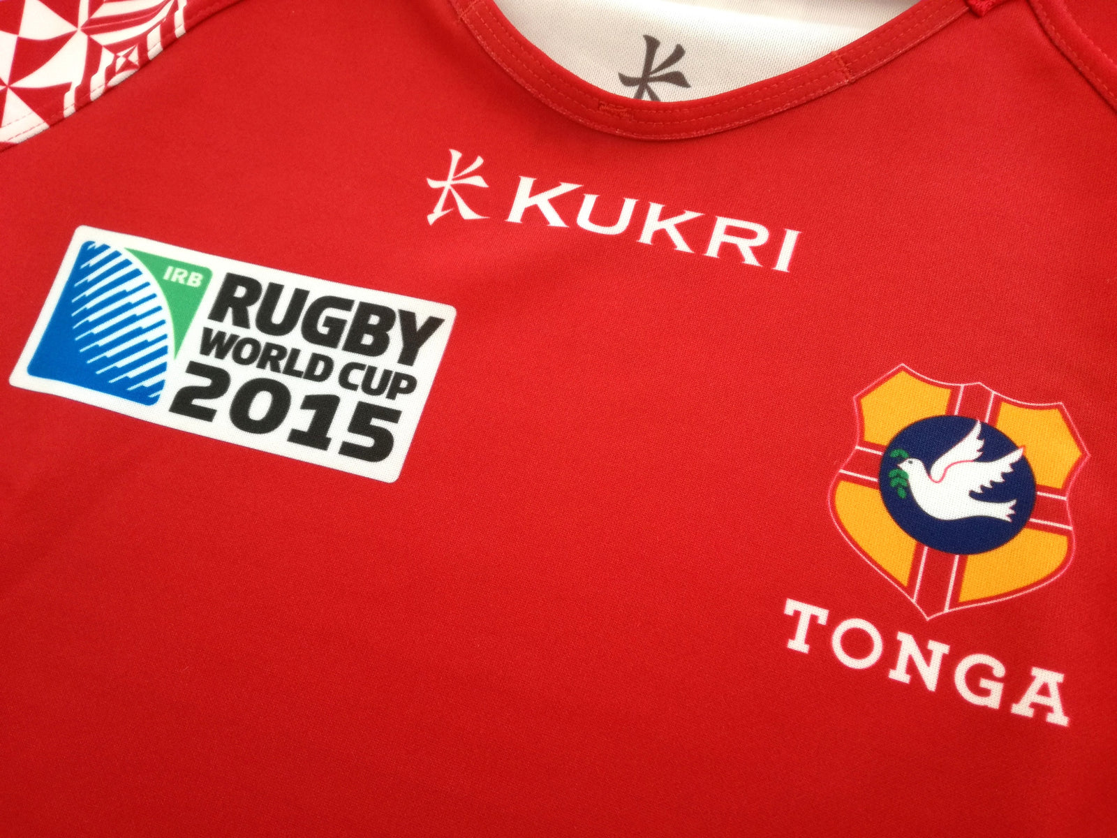 2015 Tonga Home World Cup Pro-Fit Rugby Shirt (M)