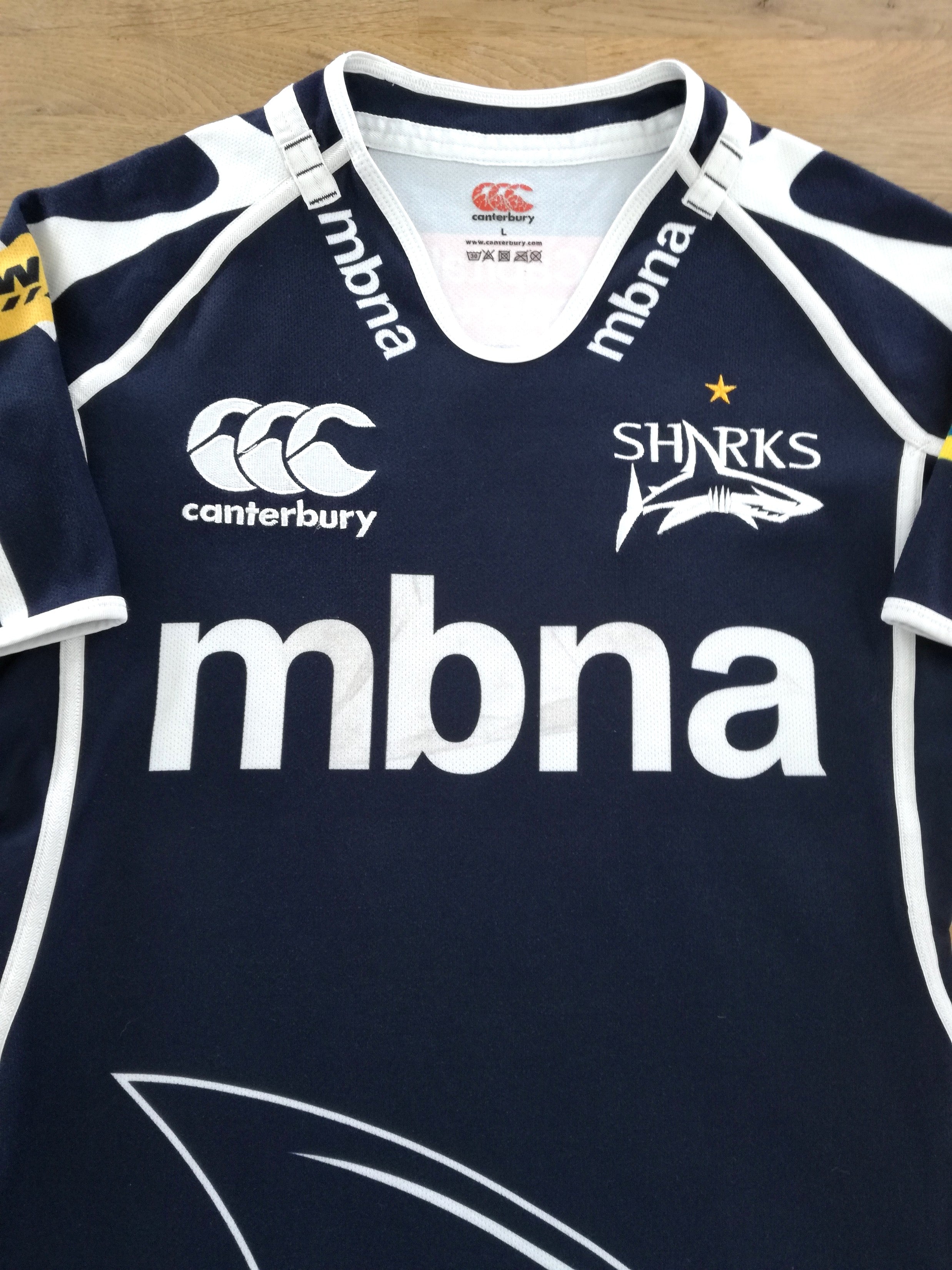 2012/13 Sale Sharks Home Pro-Fit Rugby Shirt