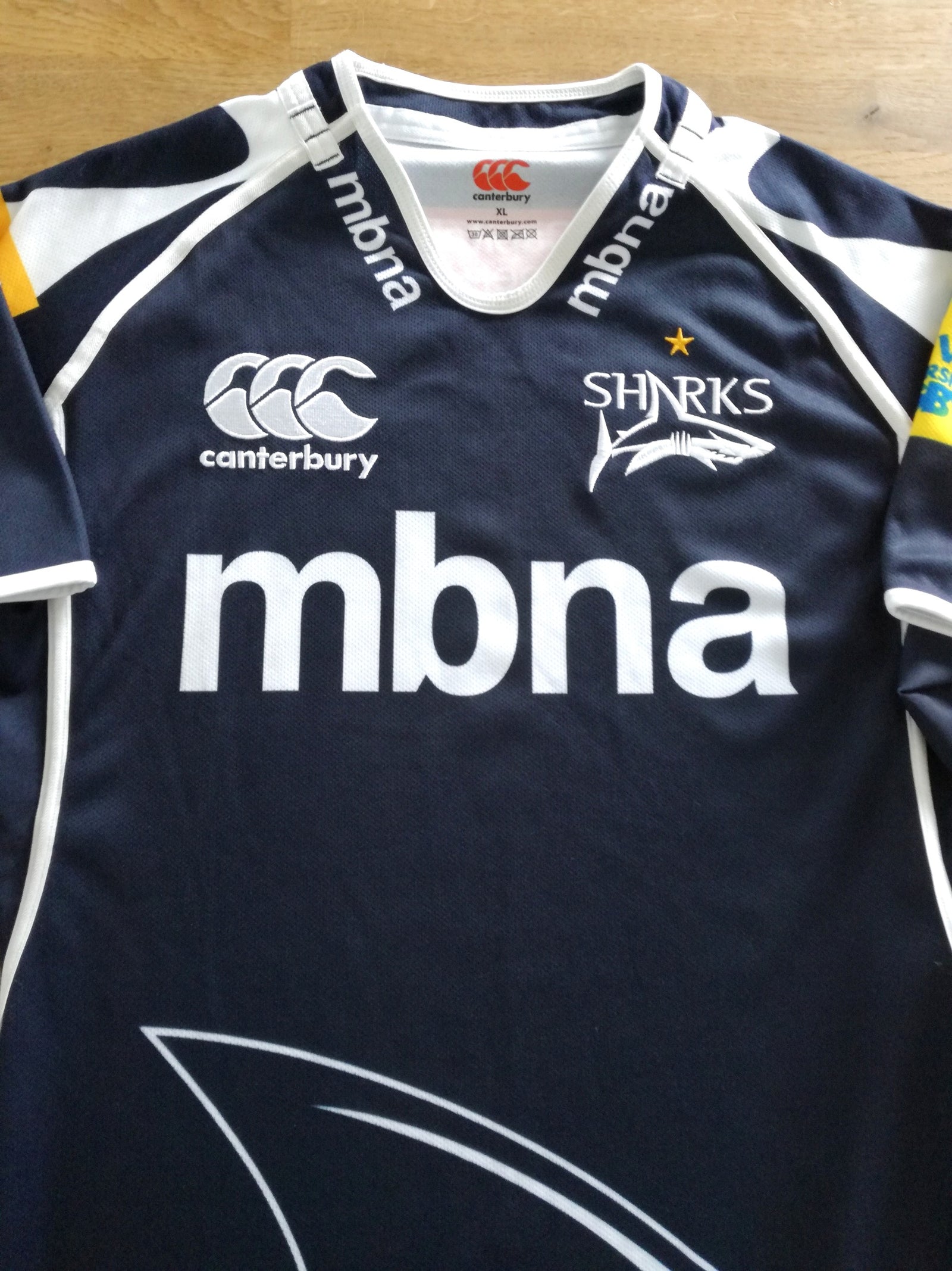2012/13 Sale Sharks Home Pro-Fit Premiership Rugby Shirt