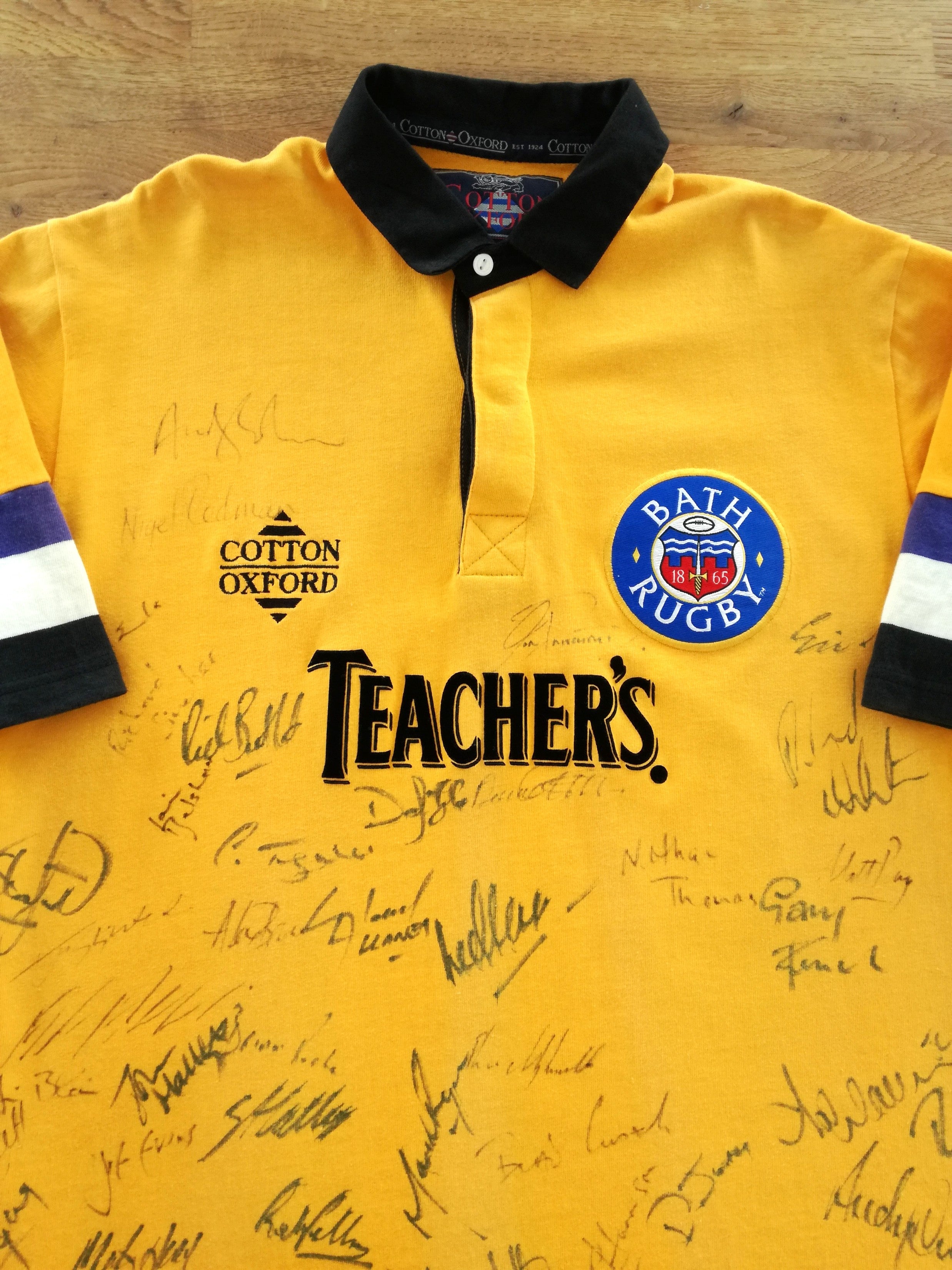 1996/97 Bath Away Rugby Shirt (Signed)