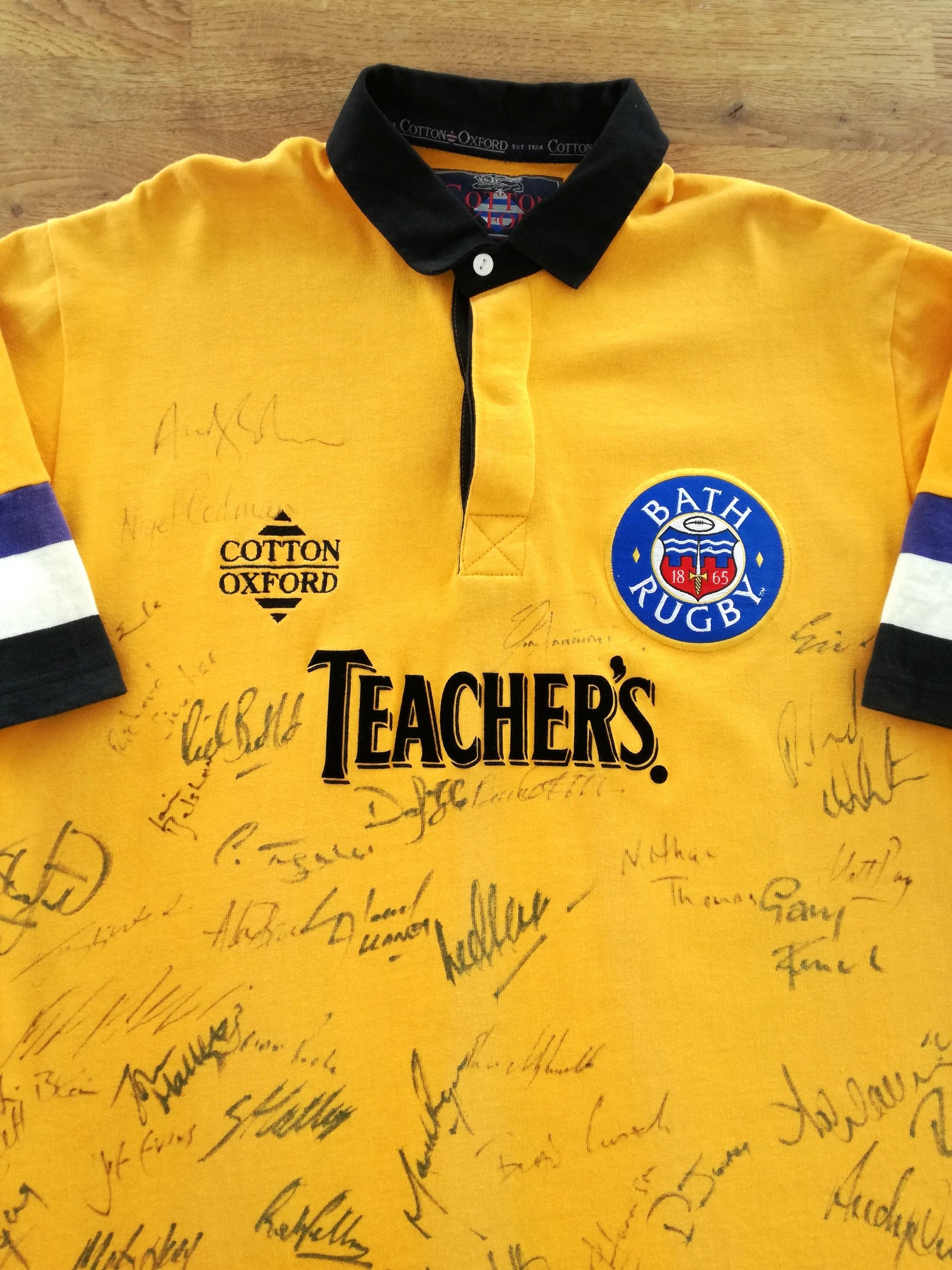 1996/97 Bath Away Rugby Shirt (Signed)