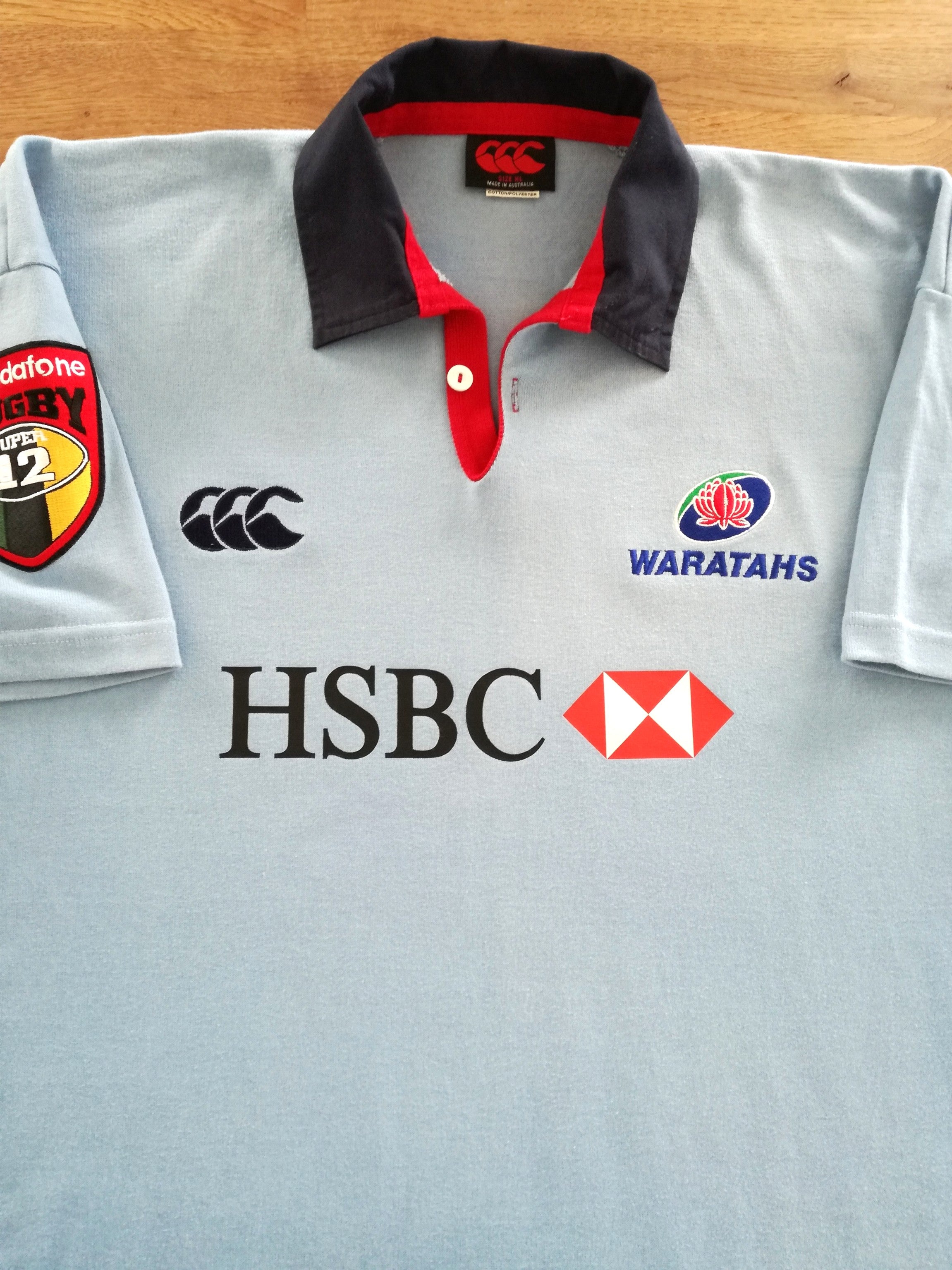 2002 Waratahs Home Super12 Rugby Shirt