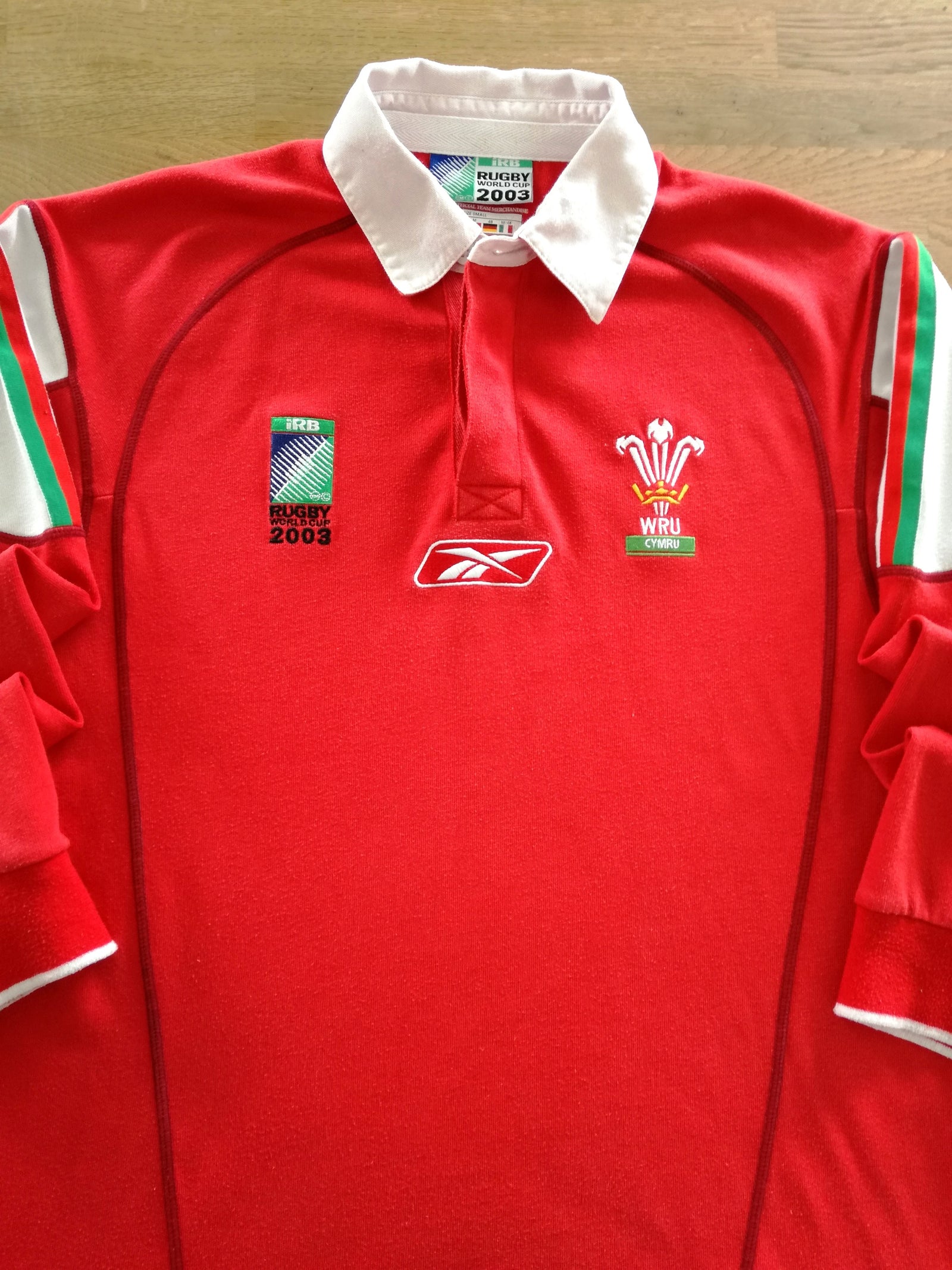 2003 Wales Home Long Sleeve World Cup Rugby Shirt