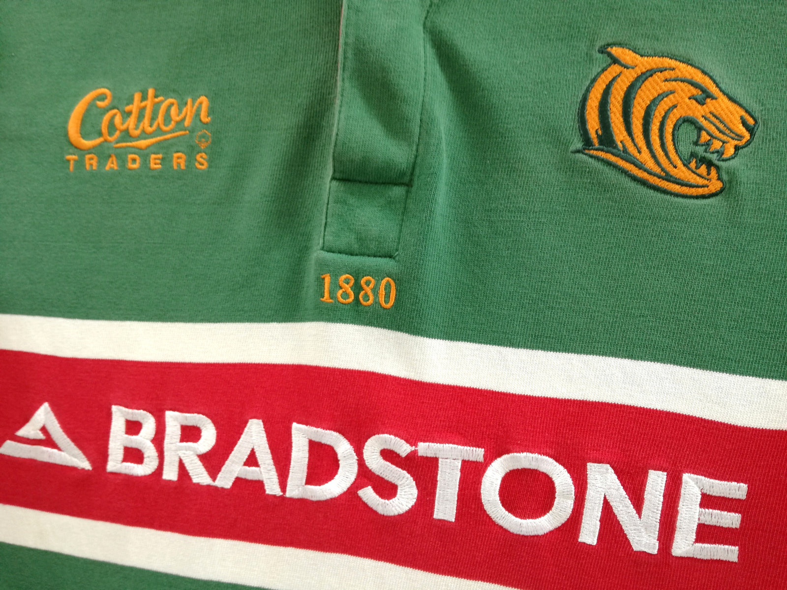 2002/03 Leicester Tigers Home Rugby Shirt. (XL)