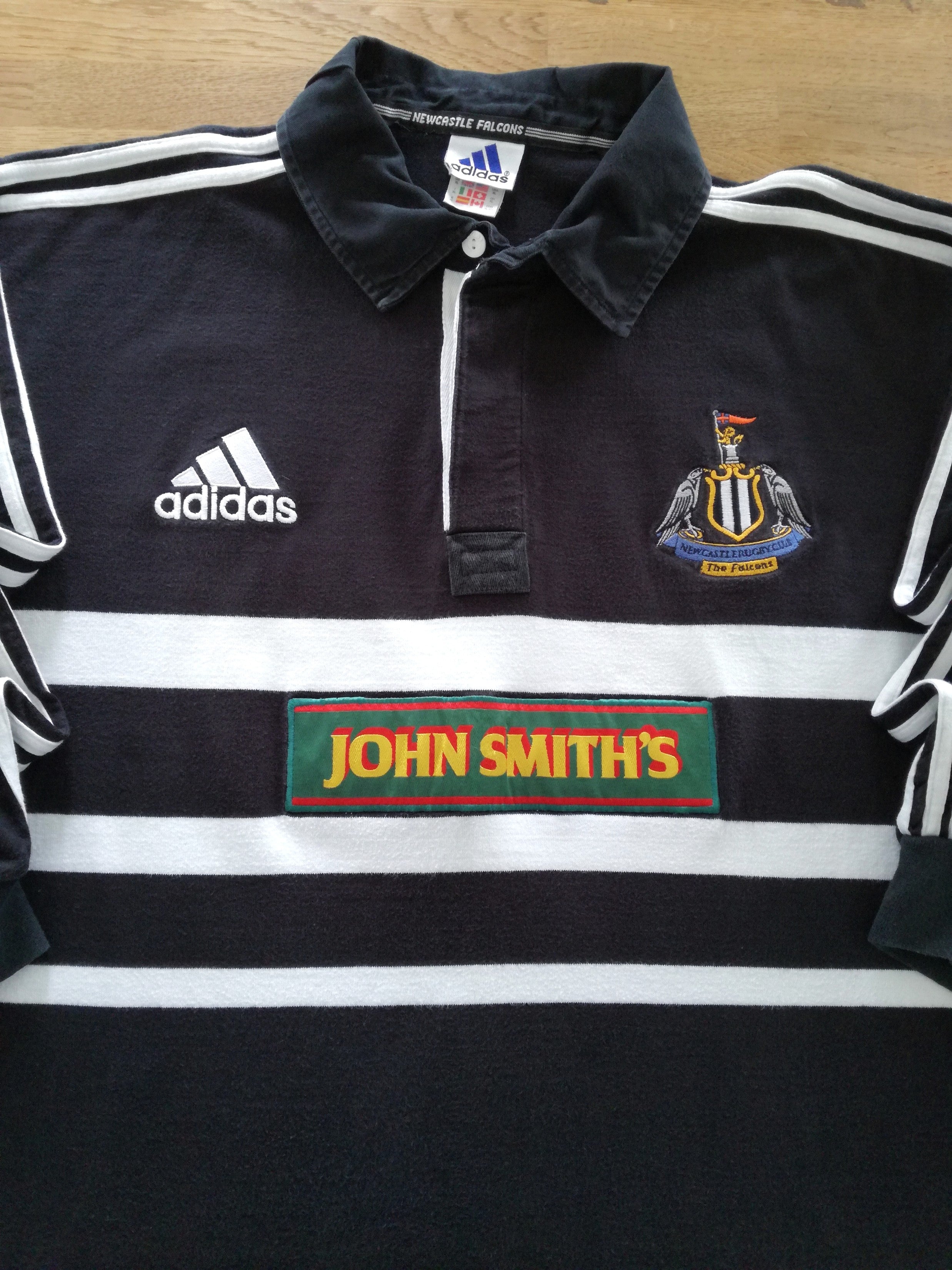 1998/99 Newcastle Falcons Home Long Sleeve Rugby Shirt