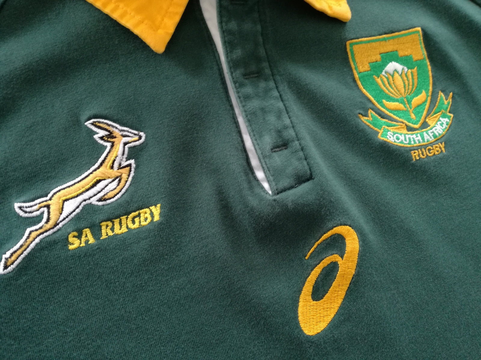 2015 South Africa Home Traditional Rugby Shirt. (XL)